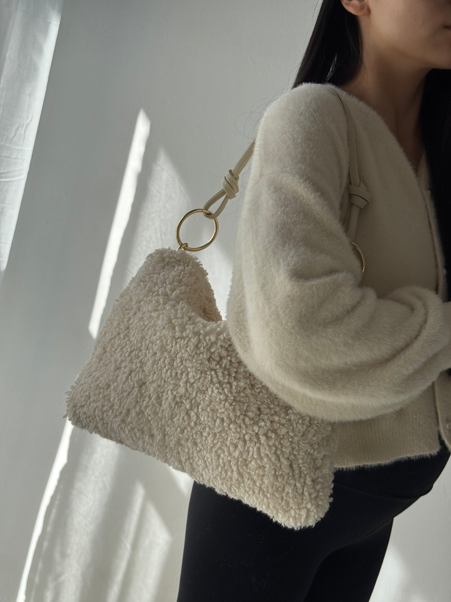 Borsa a spalla Agata - Teddy, con tracolla lunga