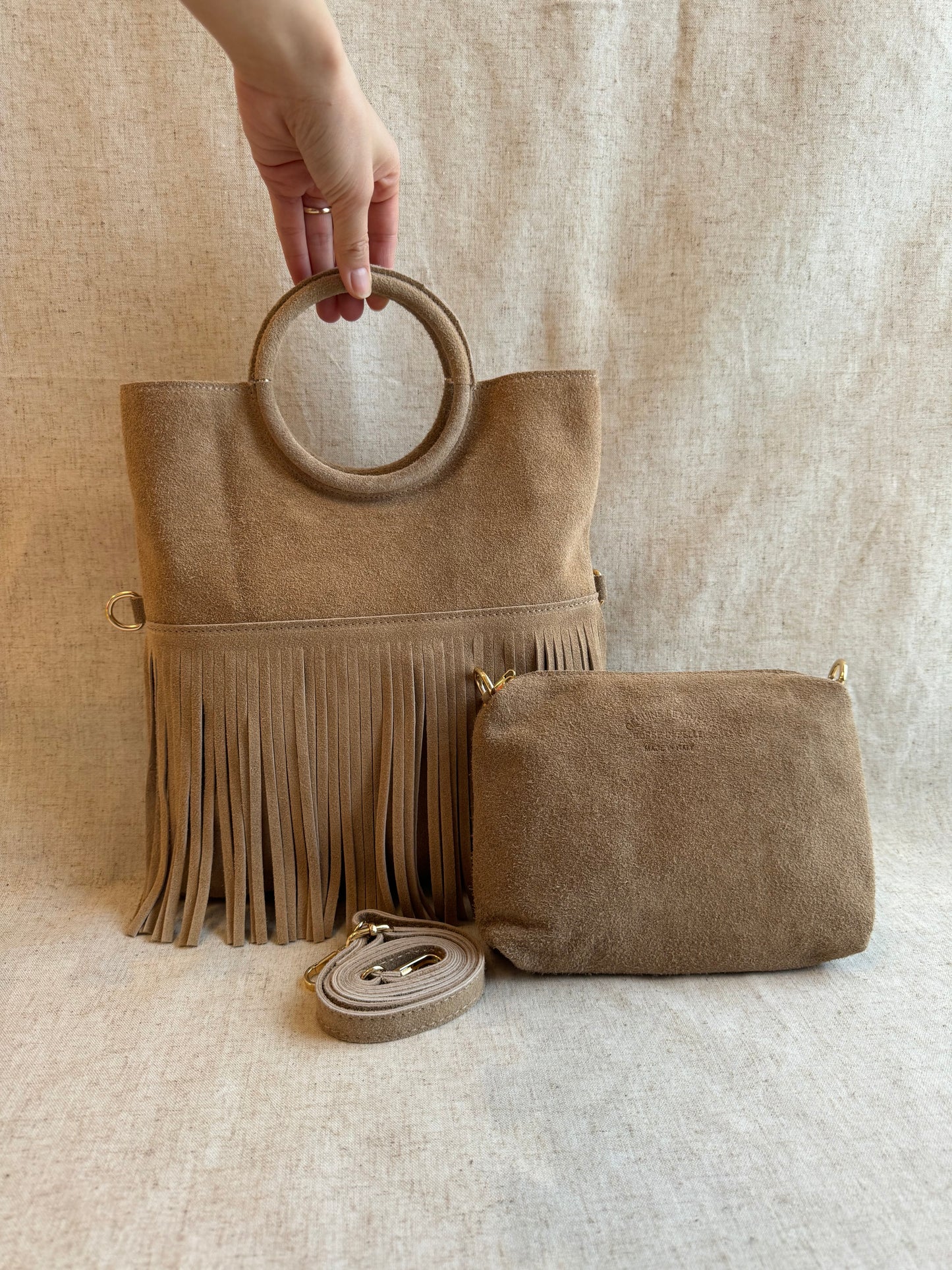 Borsa a mano Lea - con tracolla lunga