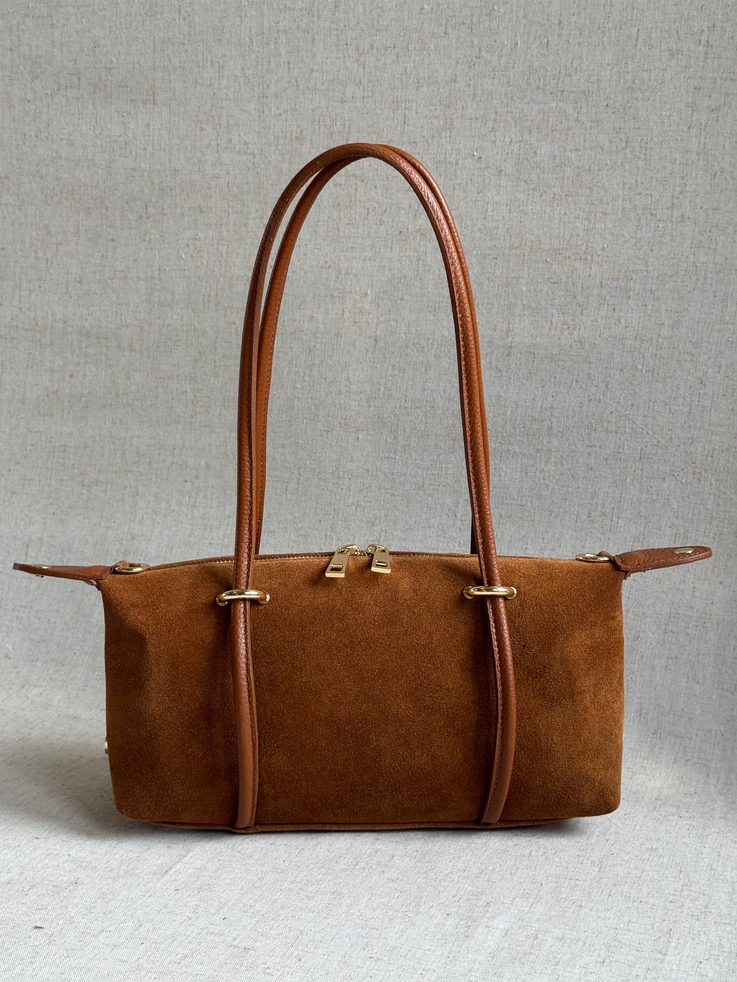 Borsa Roma - camoscio, con tracolla lunga