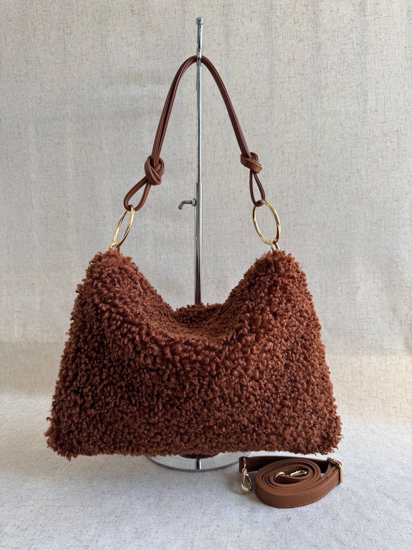 Borsa a spalla Agata - Teddy, con tracolla lunga