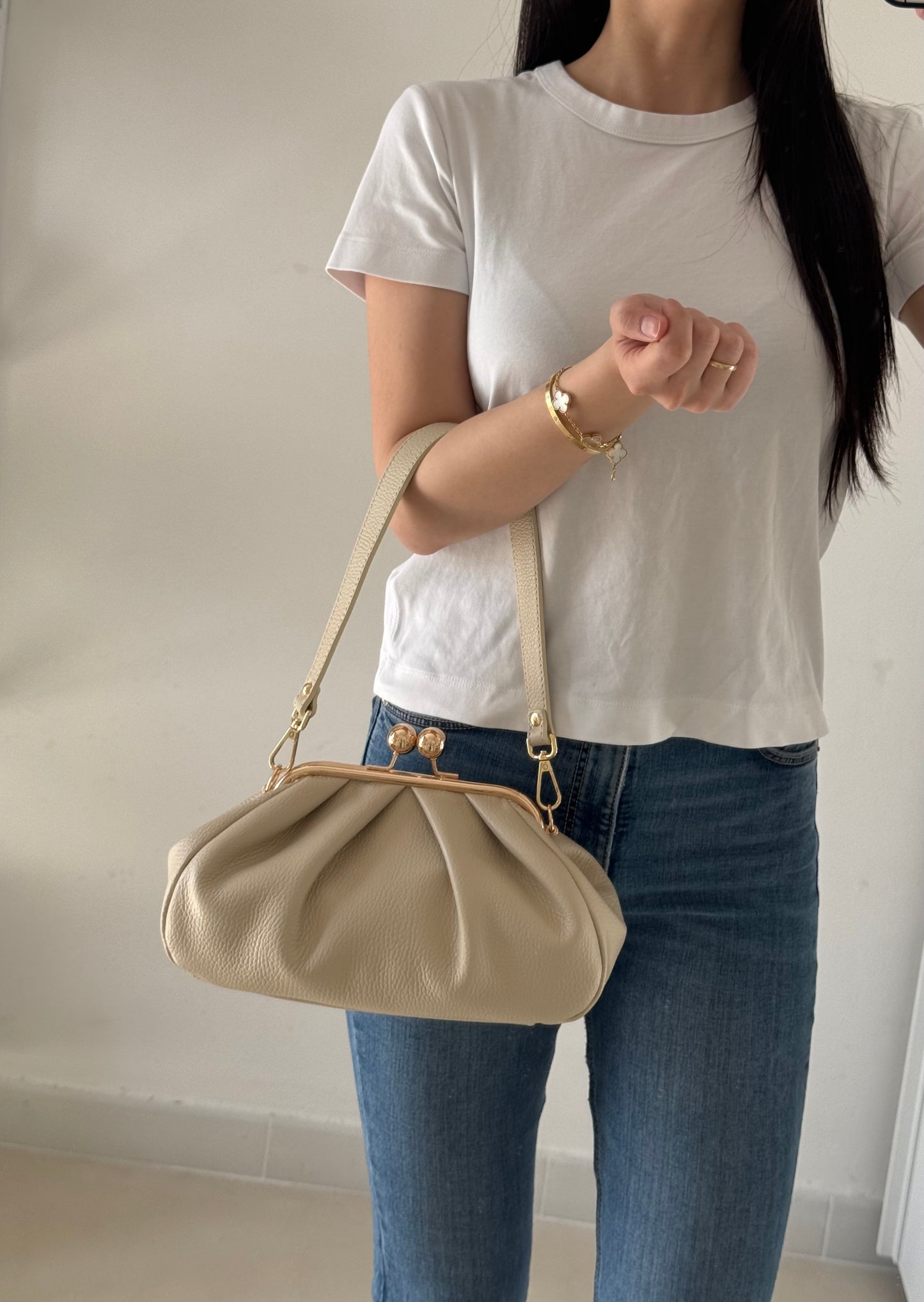 Borsa Raffy - misura piccola, con tracolla lunga