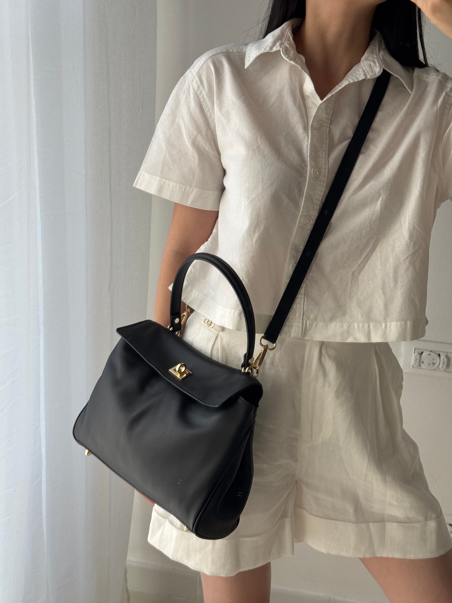 Borsa a spalla Ronnie - misura piccola, con tracolla lunga