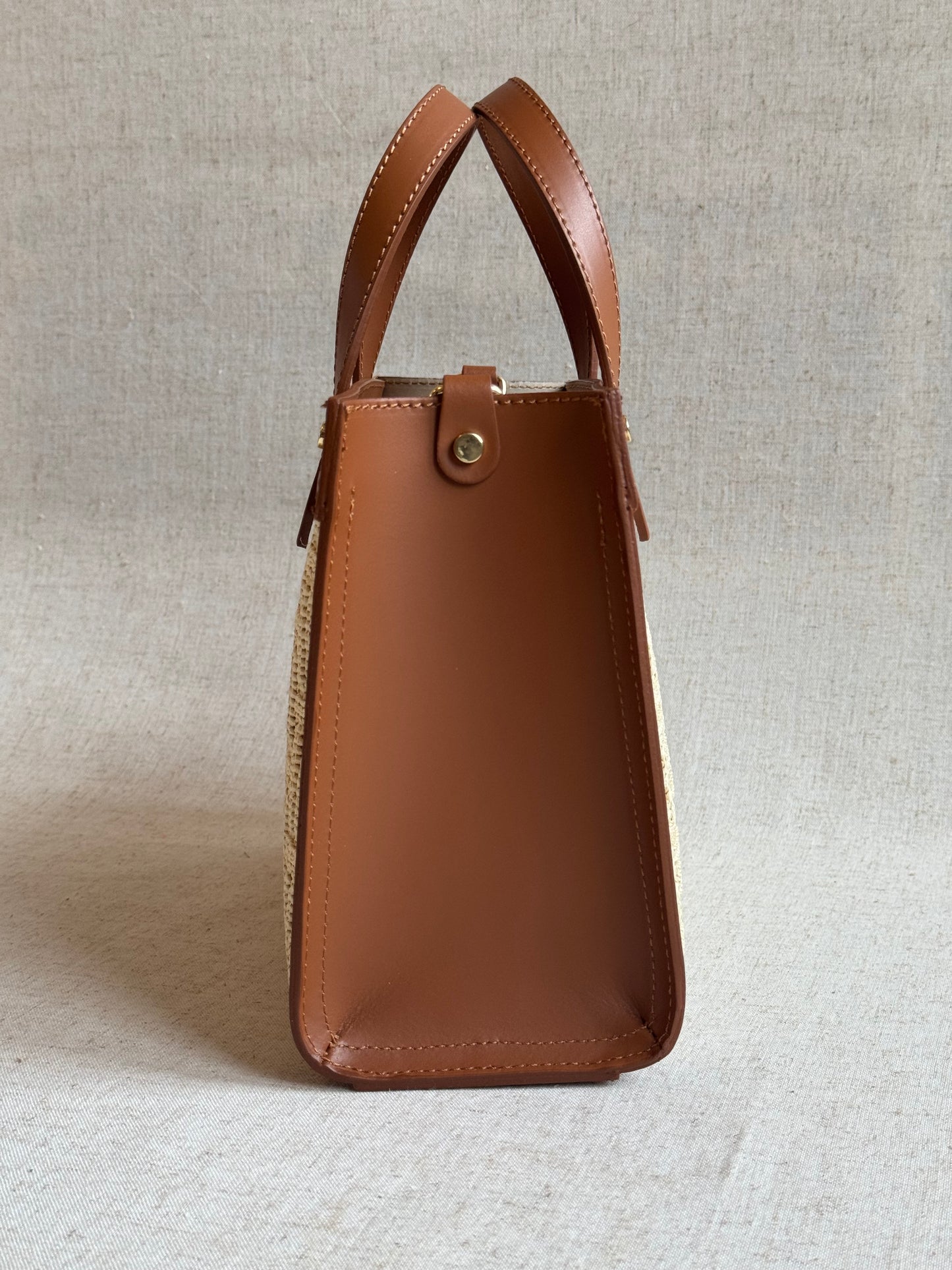 Borsa Aria - rafia, con tracolla lunga