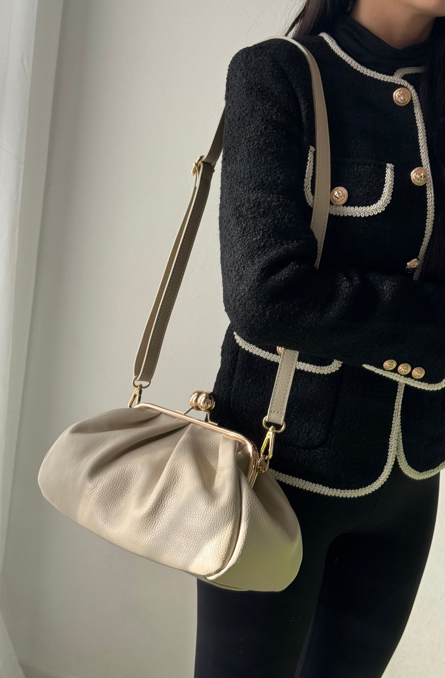 Borsa Raffy - misura piccola, con tracolla lunga