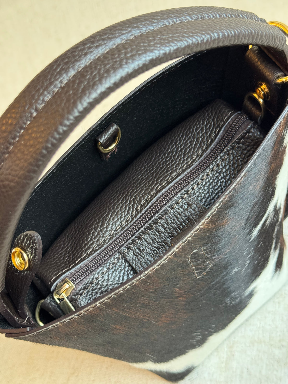 Borsa Vittoria - cavallino, con pochette e tracolla lunga