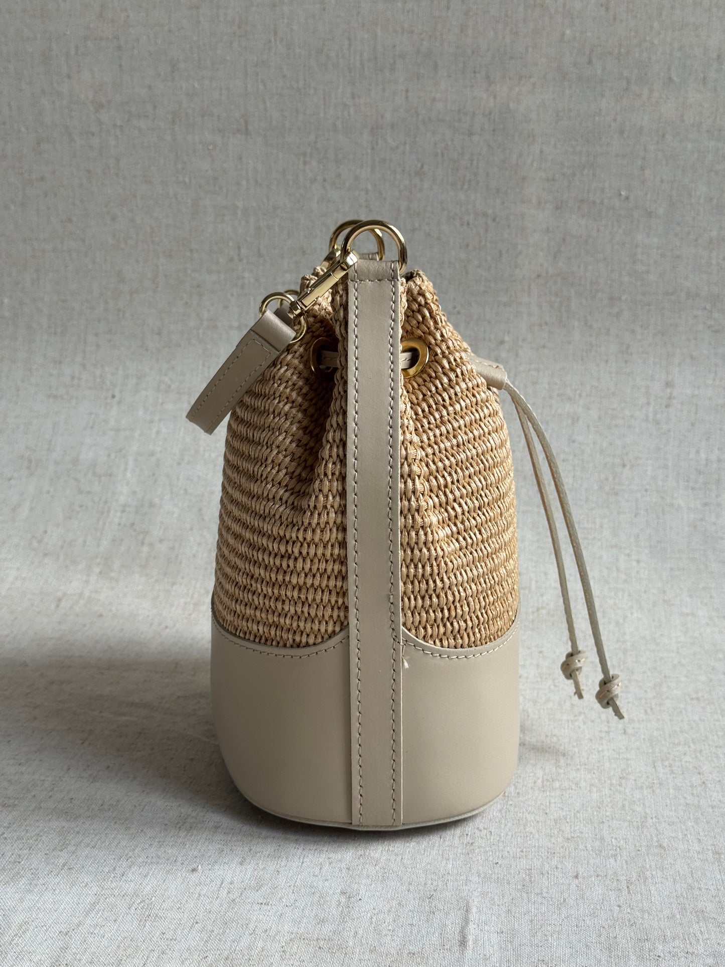 Borsa Versilia - rafia, con tracolla lunga
