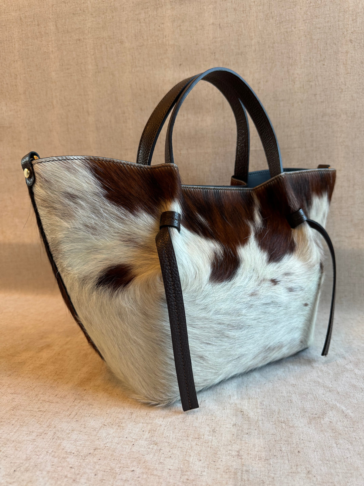 Borsa Laura - cavallino, con tracolla lunga e pochette