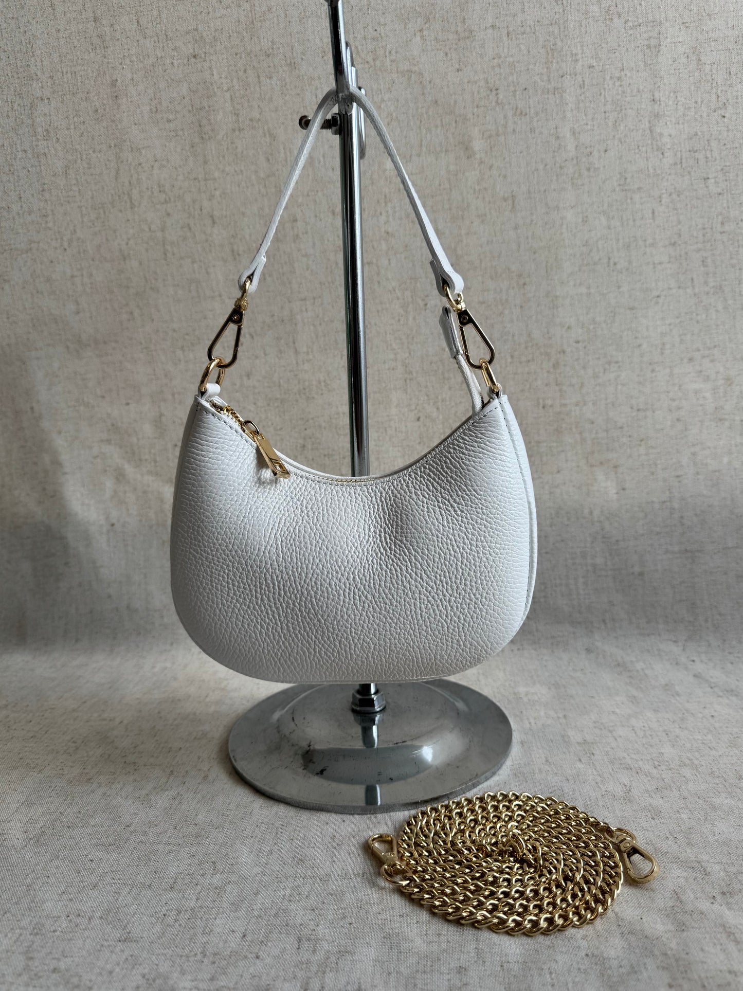 Borsa a spalla Luna - misura piccola, con tracolla lunga