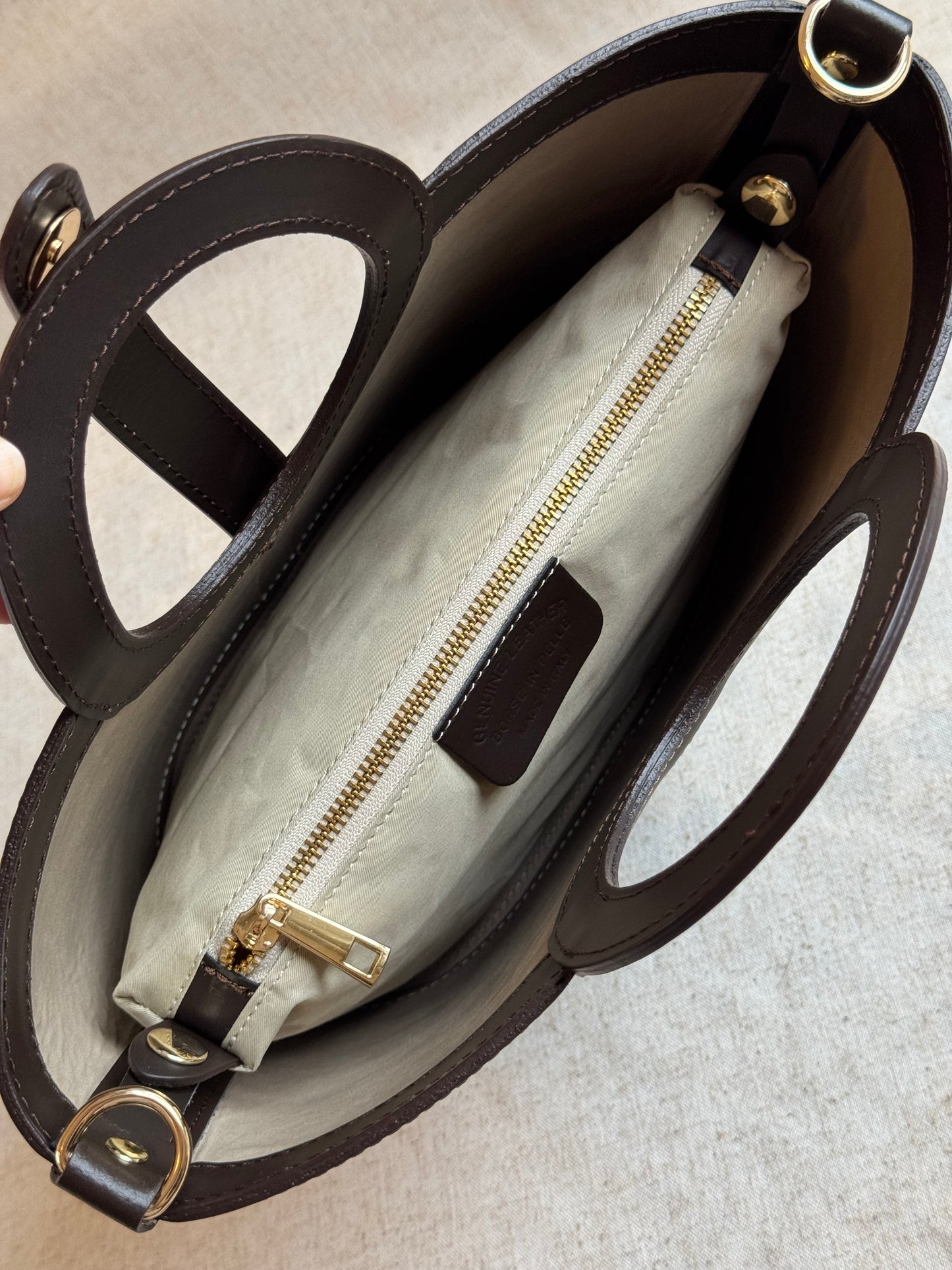 Borsa Alice - cavallino, con tracolla lunga