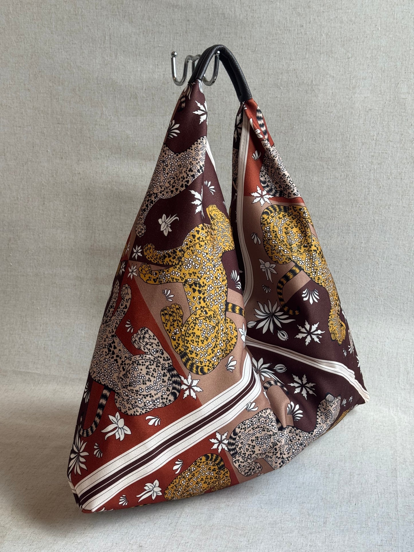Borsa Melissa - tessuto, stampa leopardi
