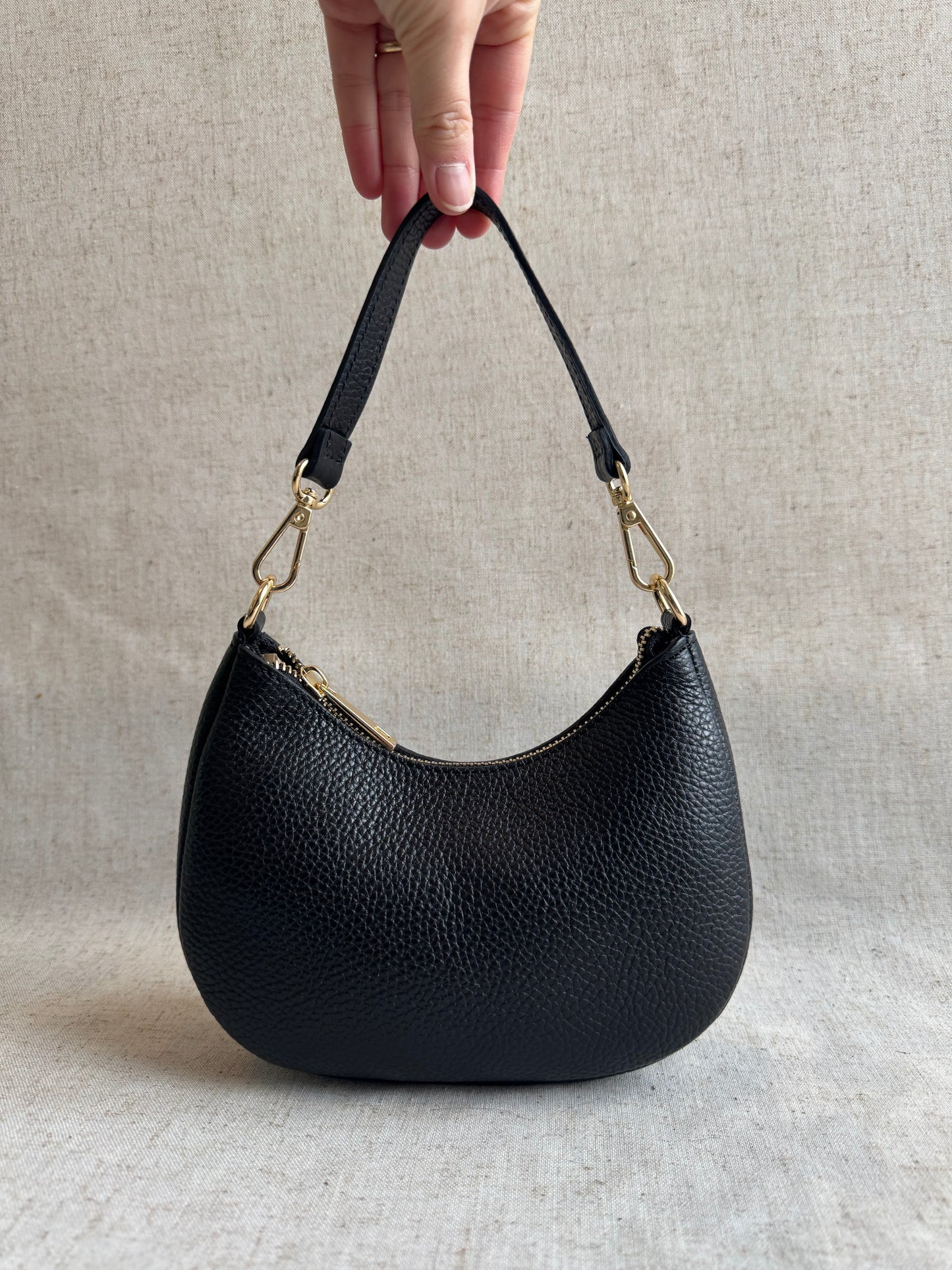 Borsa a spalla Luna - misura piccola, con tracolla lunga