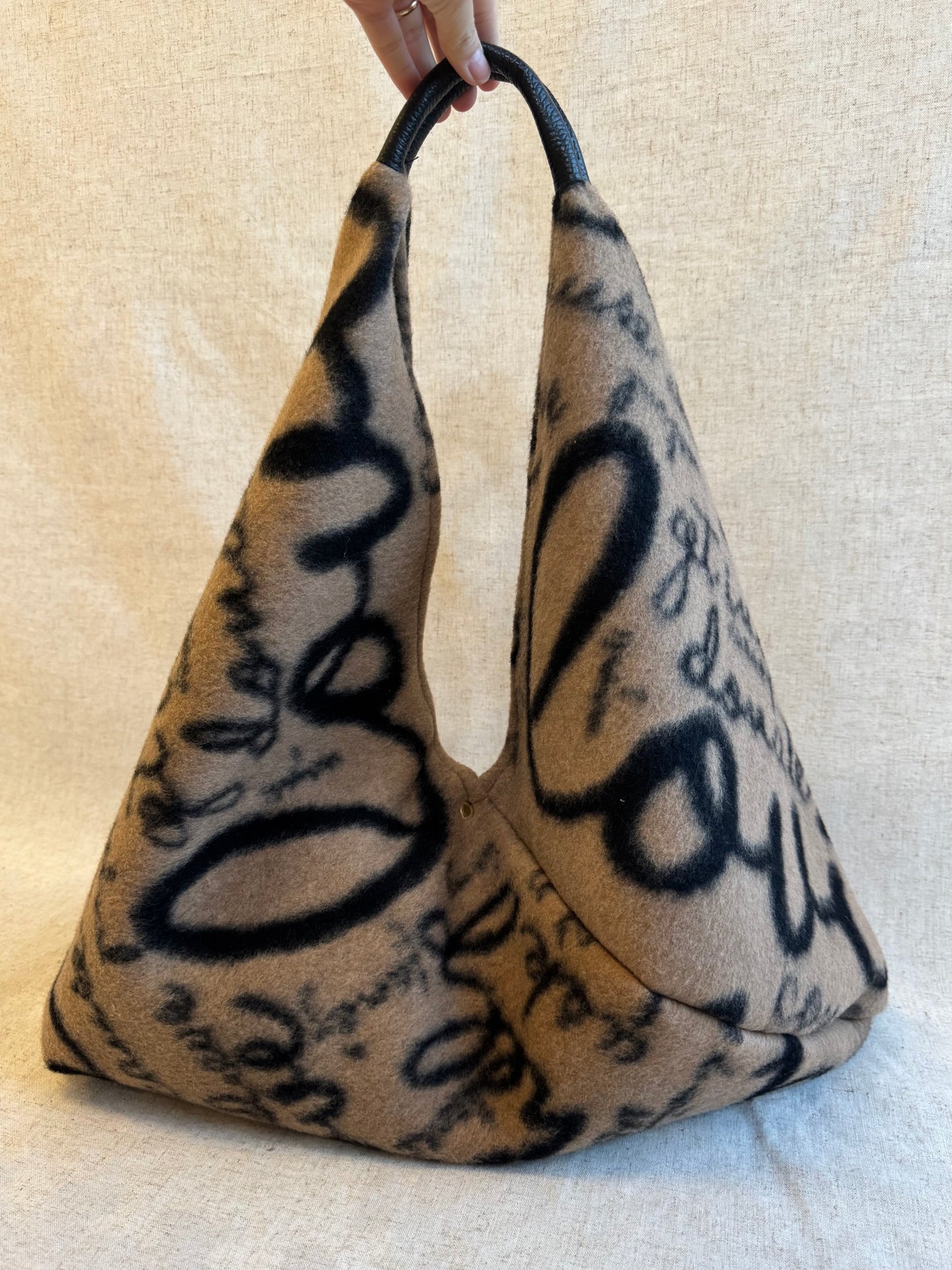 Maxi borsa a spalla Lana
