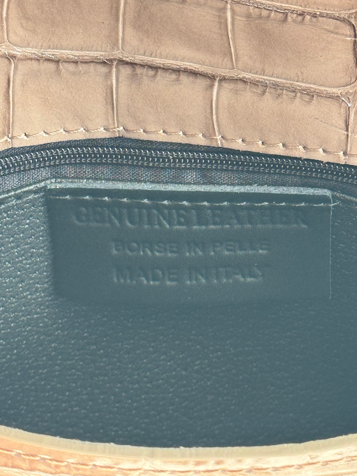 Borsa Kelly - stampa coccodrillo, con tracolla lunga