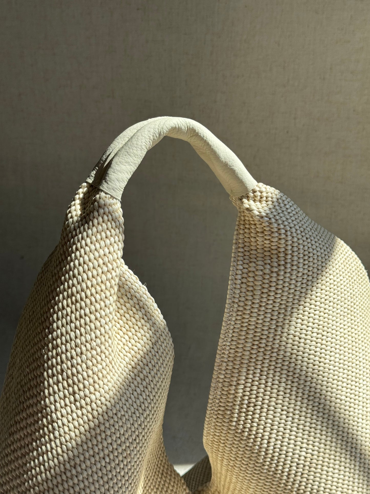 Maxi borsa a spalla Melissa - rafia