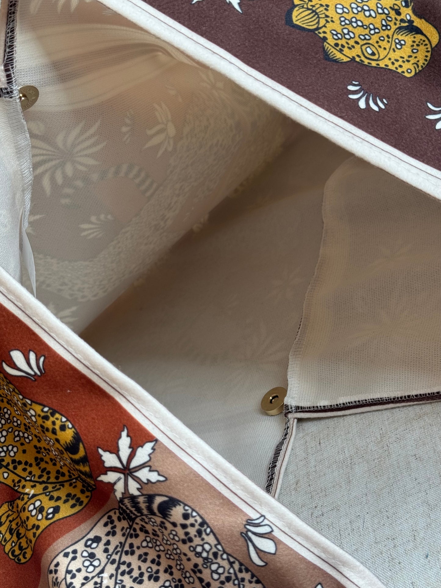 Borsa Melissa - tessuto, stampa leopardi