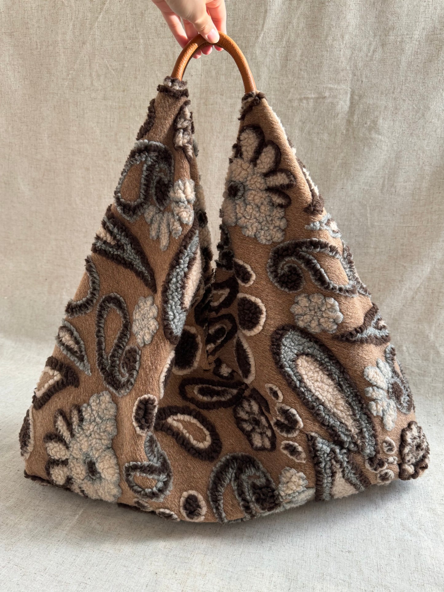 Maxi borsa a spalla Melissa - Lana