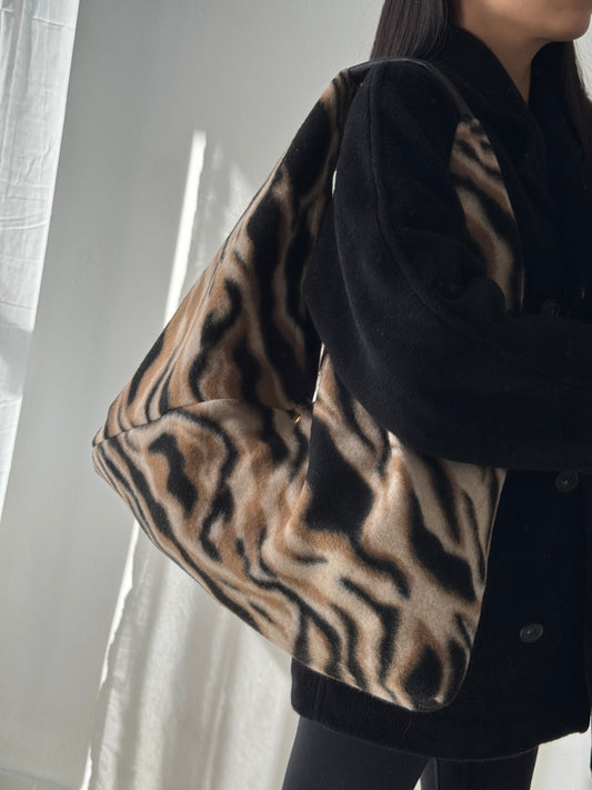 Maxi borsa a spalla Melissa - Lana