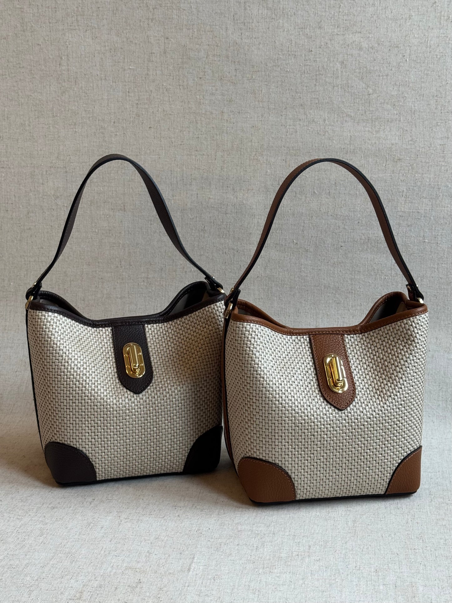 Borsa secchiello Linda - misura grande, con tracolla lunga