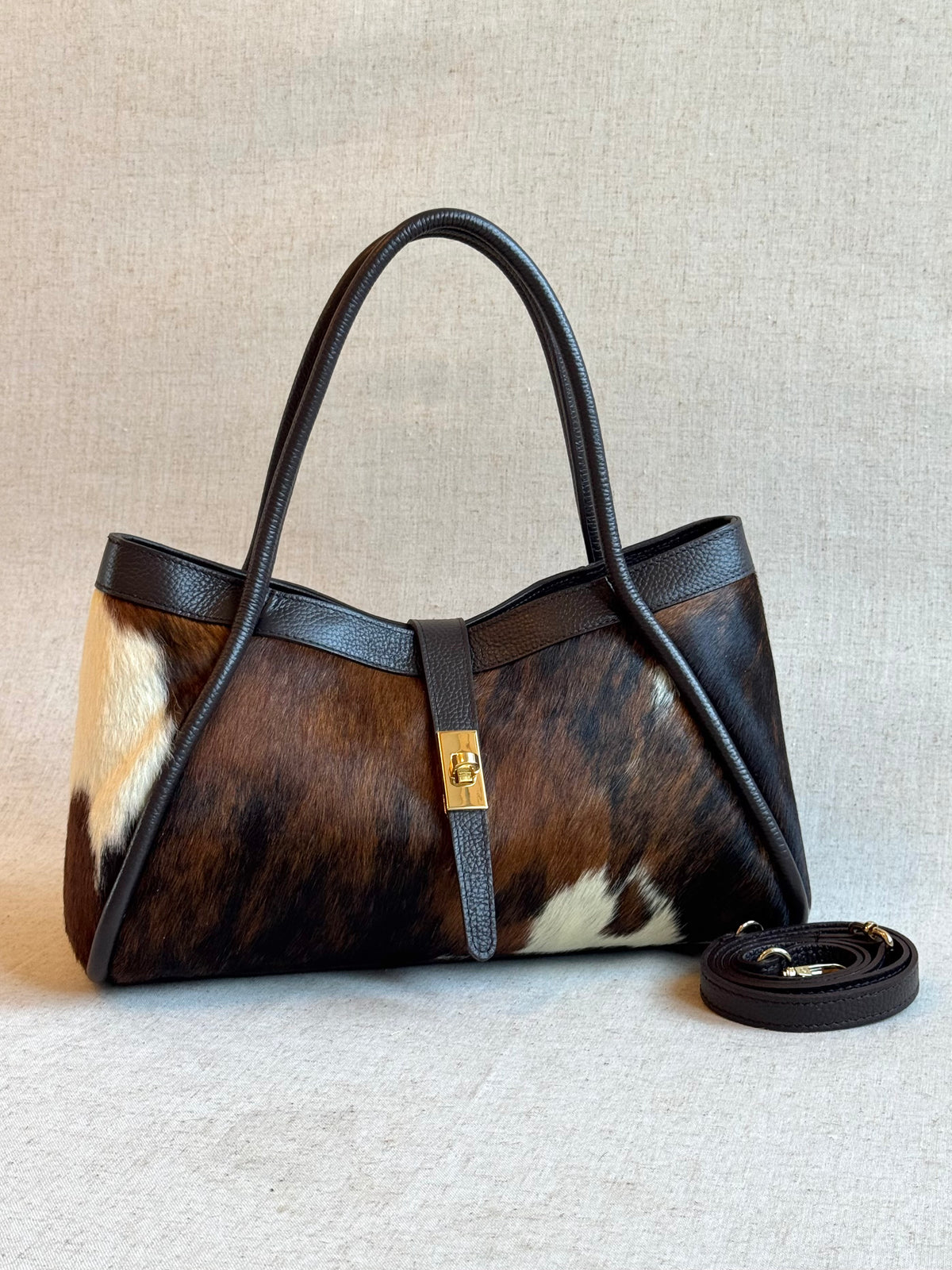 Borsa Carla - cavallino, con tracolla lunga
