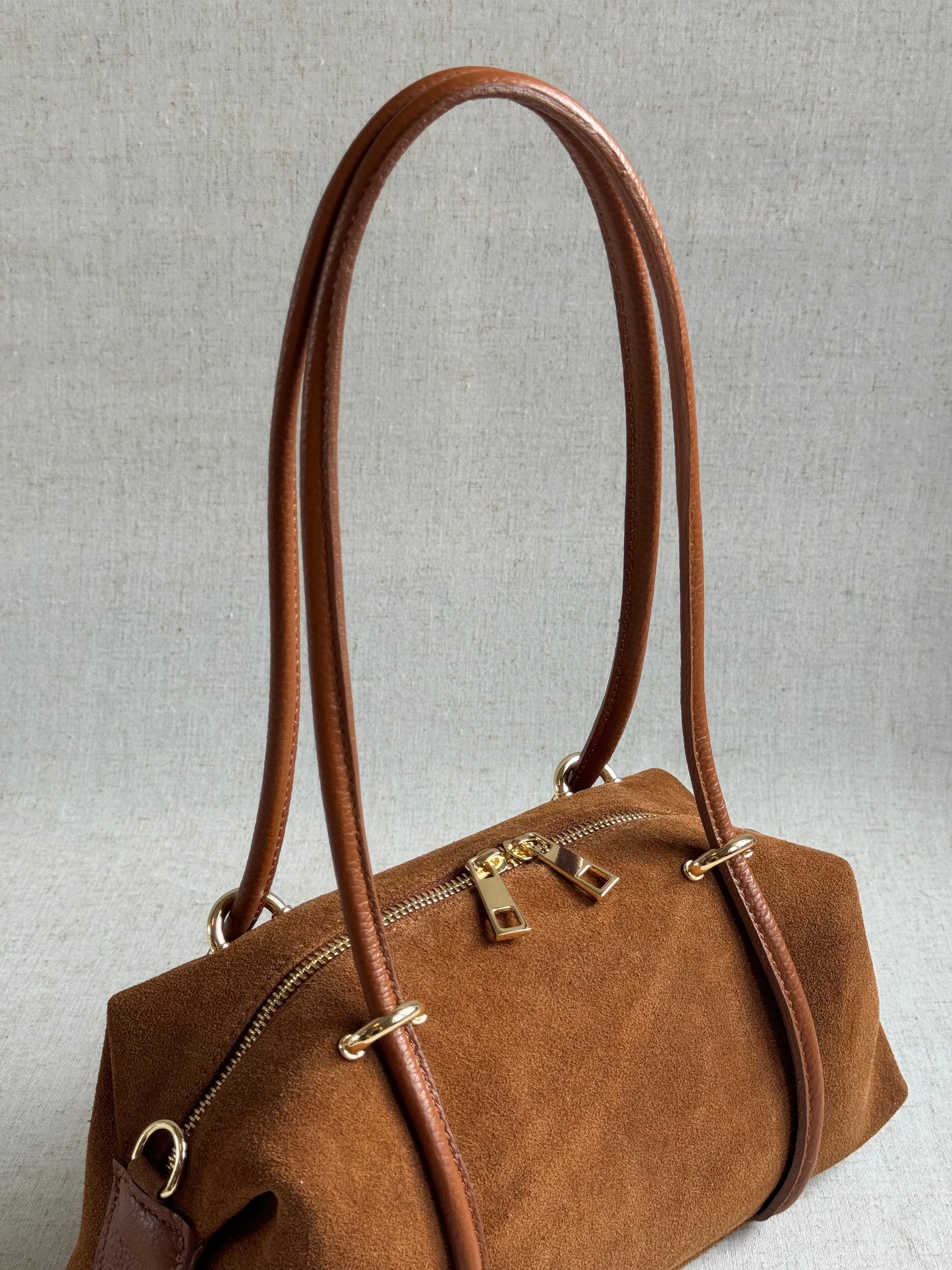 Borsa Roma - camoscio, con tracolla lunga
