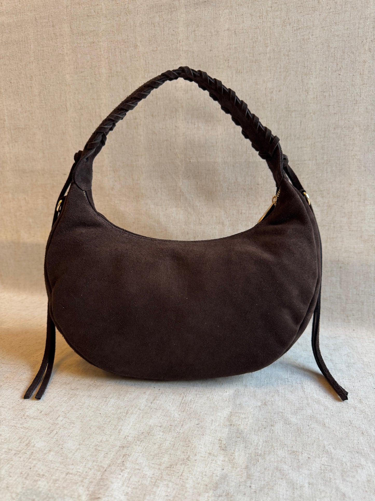 Borsa a spalla Ronda - camoscio, con tracolla lunga