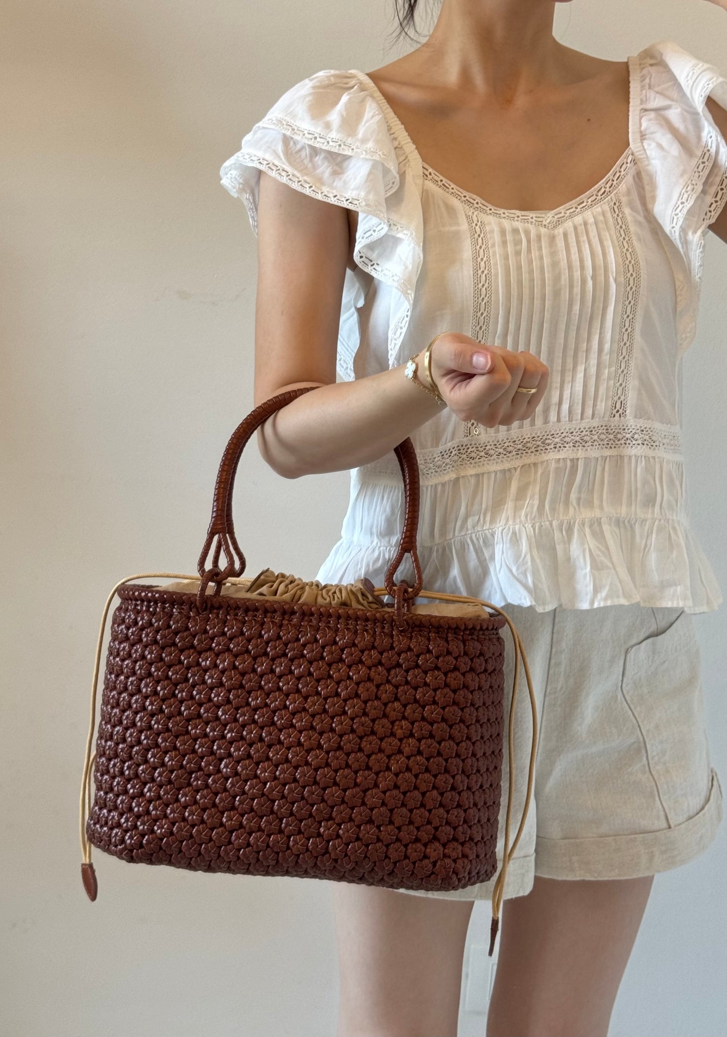 Borsa Flora - misura grande, con tracolla lunga