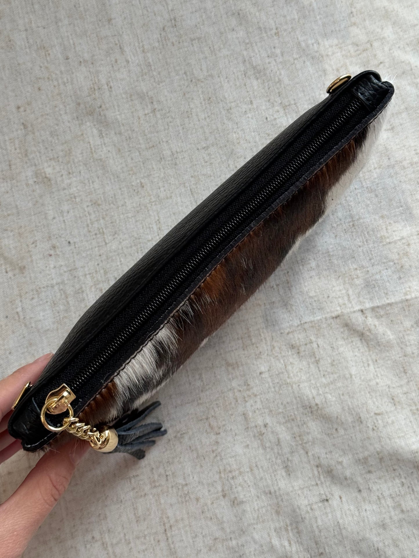 Pochette Siri - cavallino, con tracolla lunga