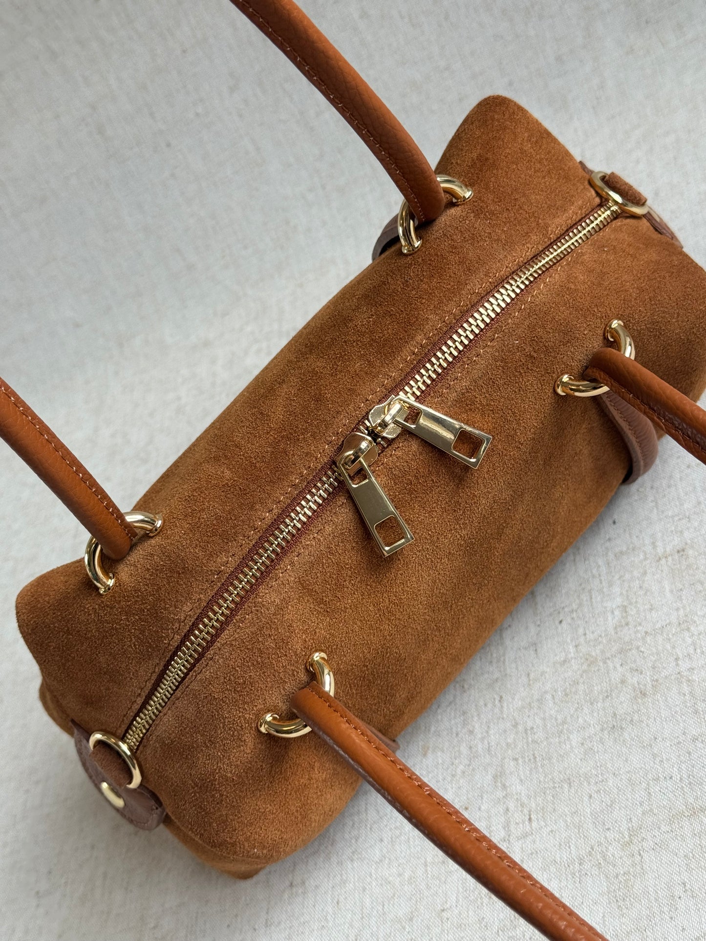 Borsa Roma - camoscio, con tracolla lunga