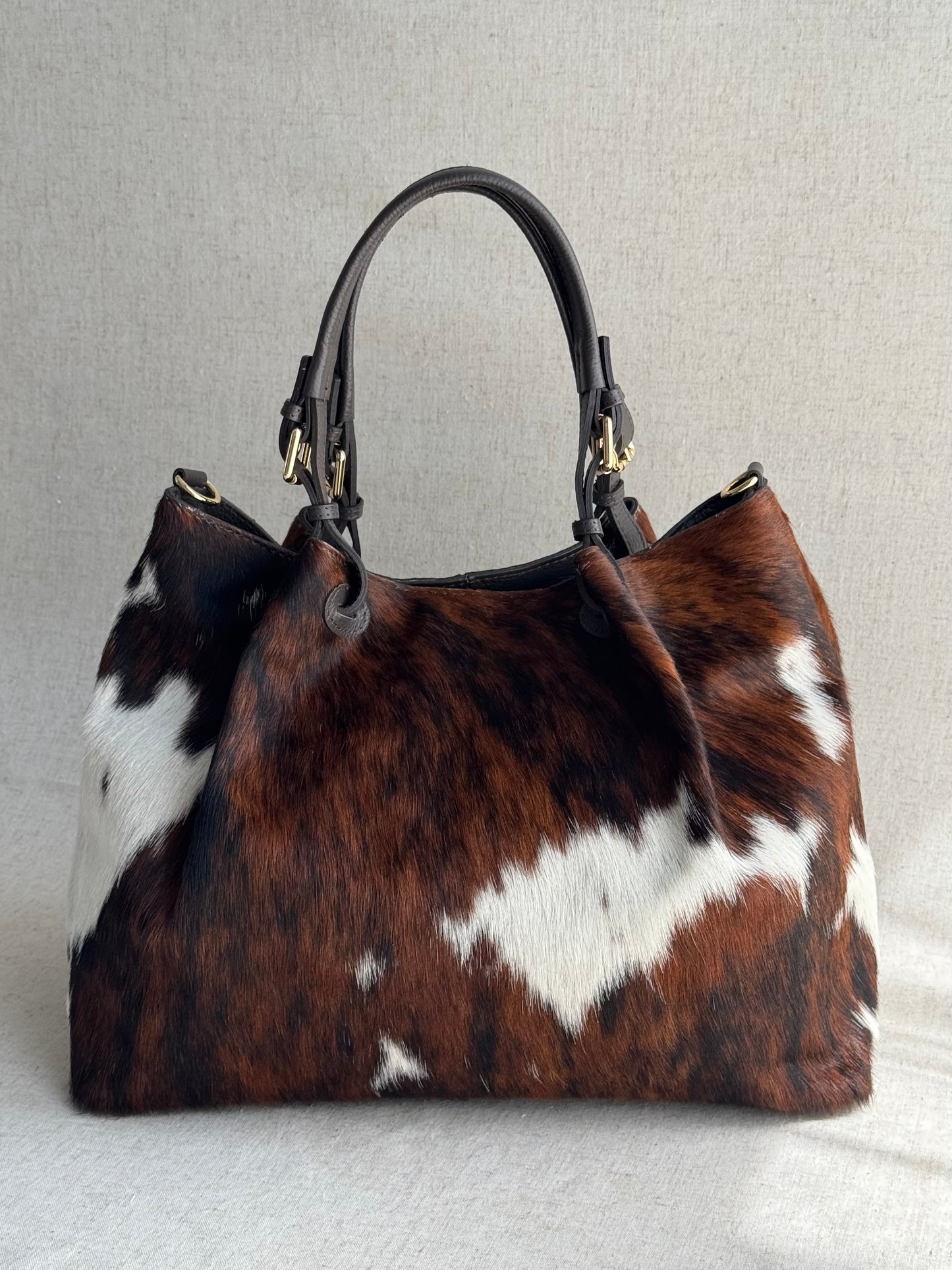 Borsa Marzia - misura grande, cavallino, con tracolla lunga