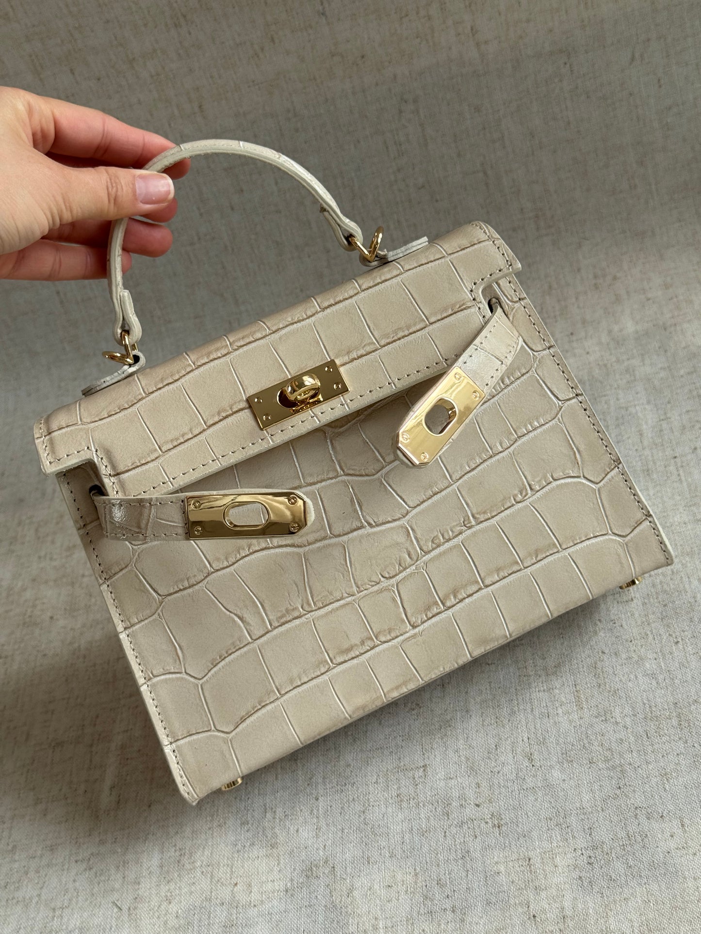 Borsa KELLY - misura media, con tracolla lunga
