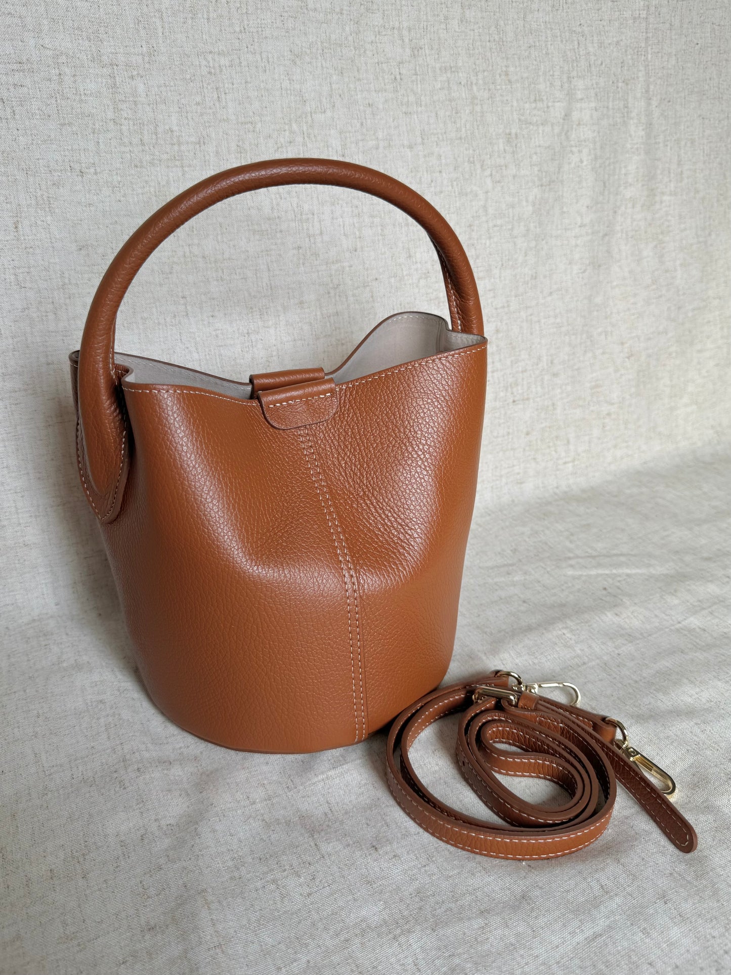 Borsa secchiello Veronica - con tracolla lunga