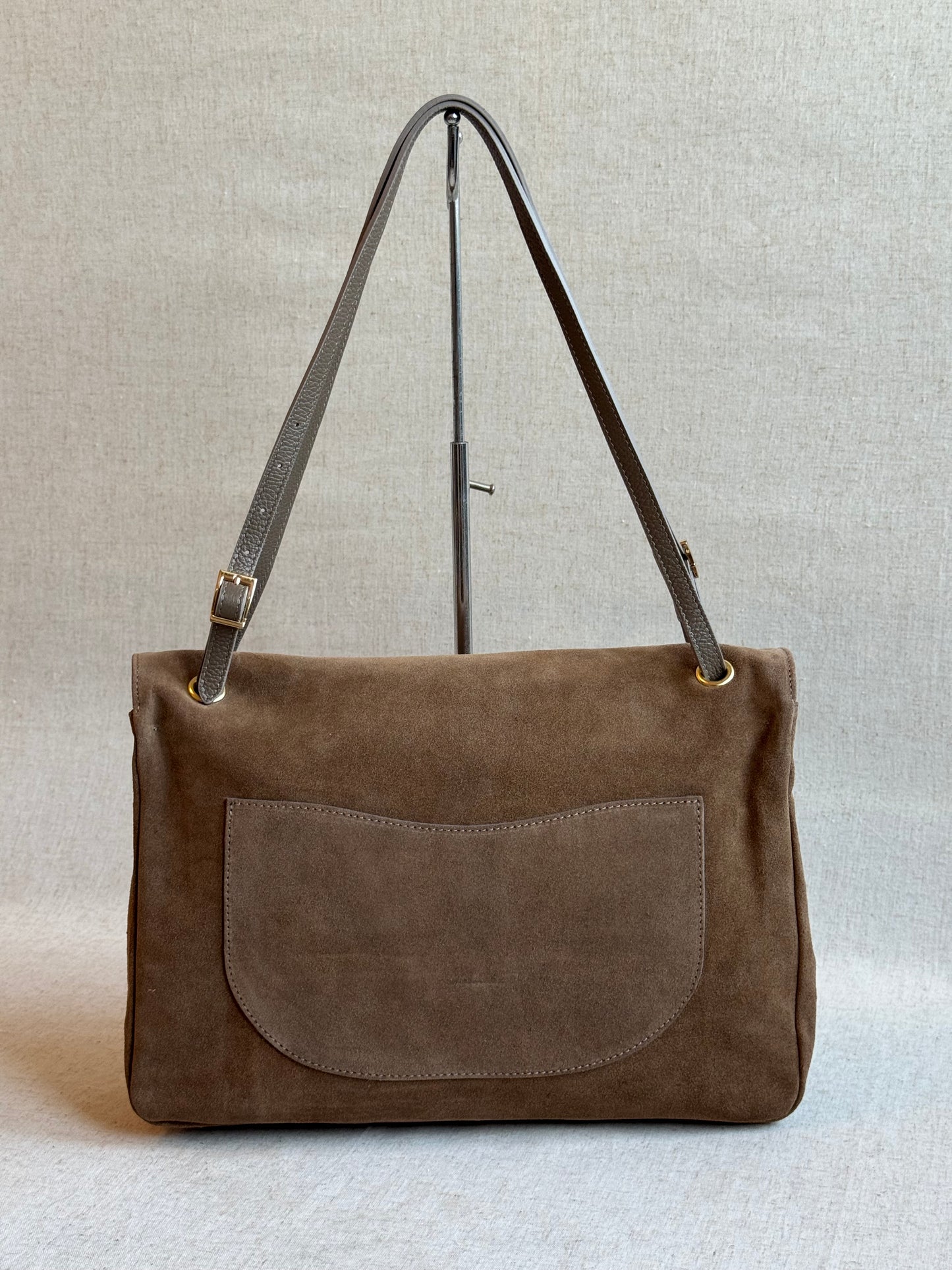 Borsa Chantal - camoscio, manico regolabile