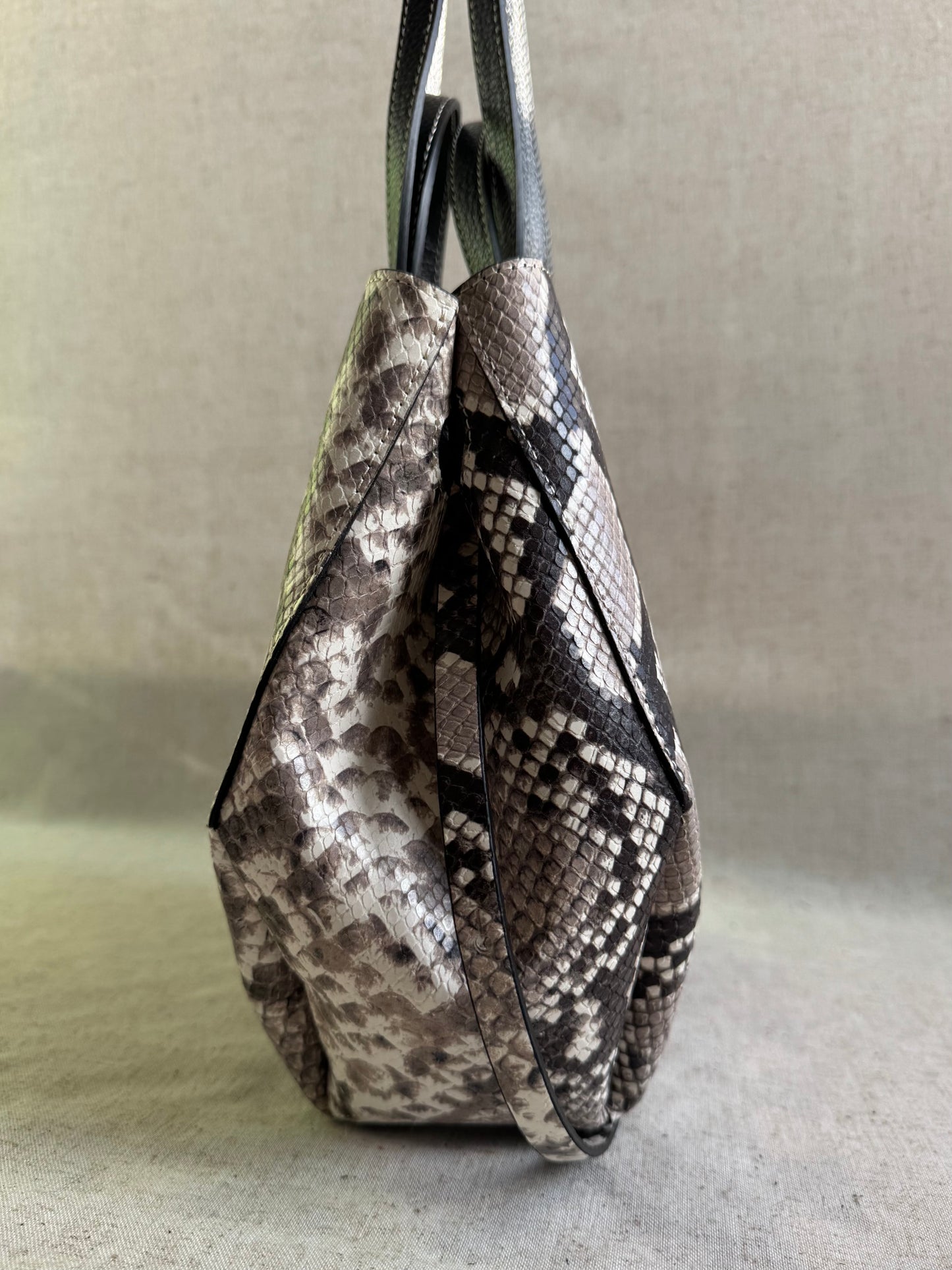 Borsa a spalla Sofia - pitonato, misura piccola con pochette