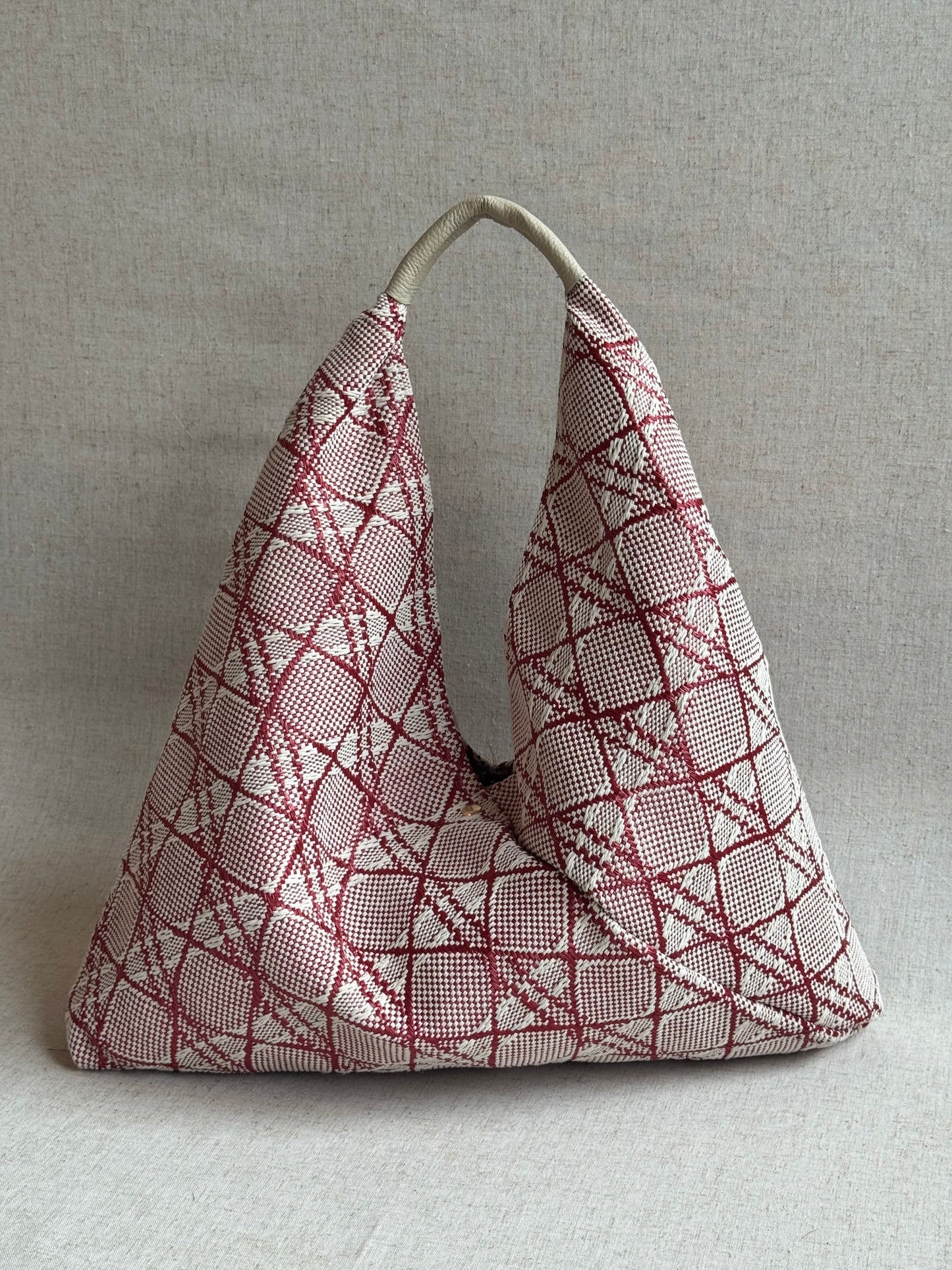 Maxi borsa a spalla Melissa - rafia