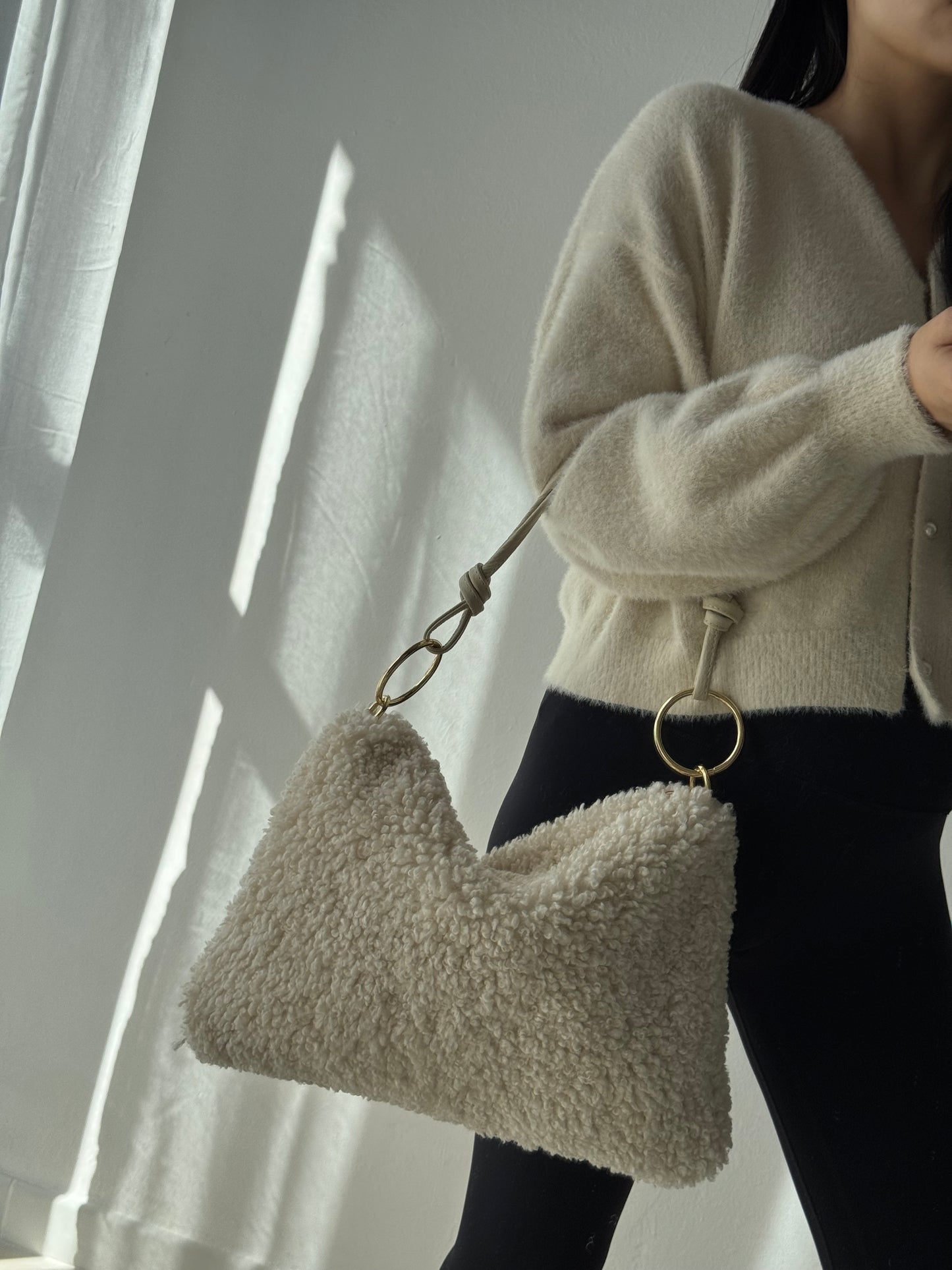 Borsa a spalla Agata - Teddy, con tracolla lunga