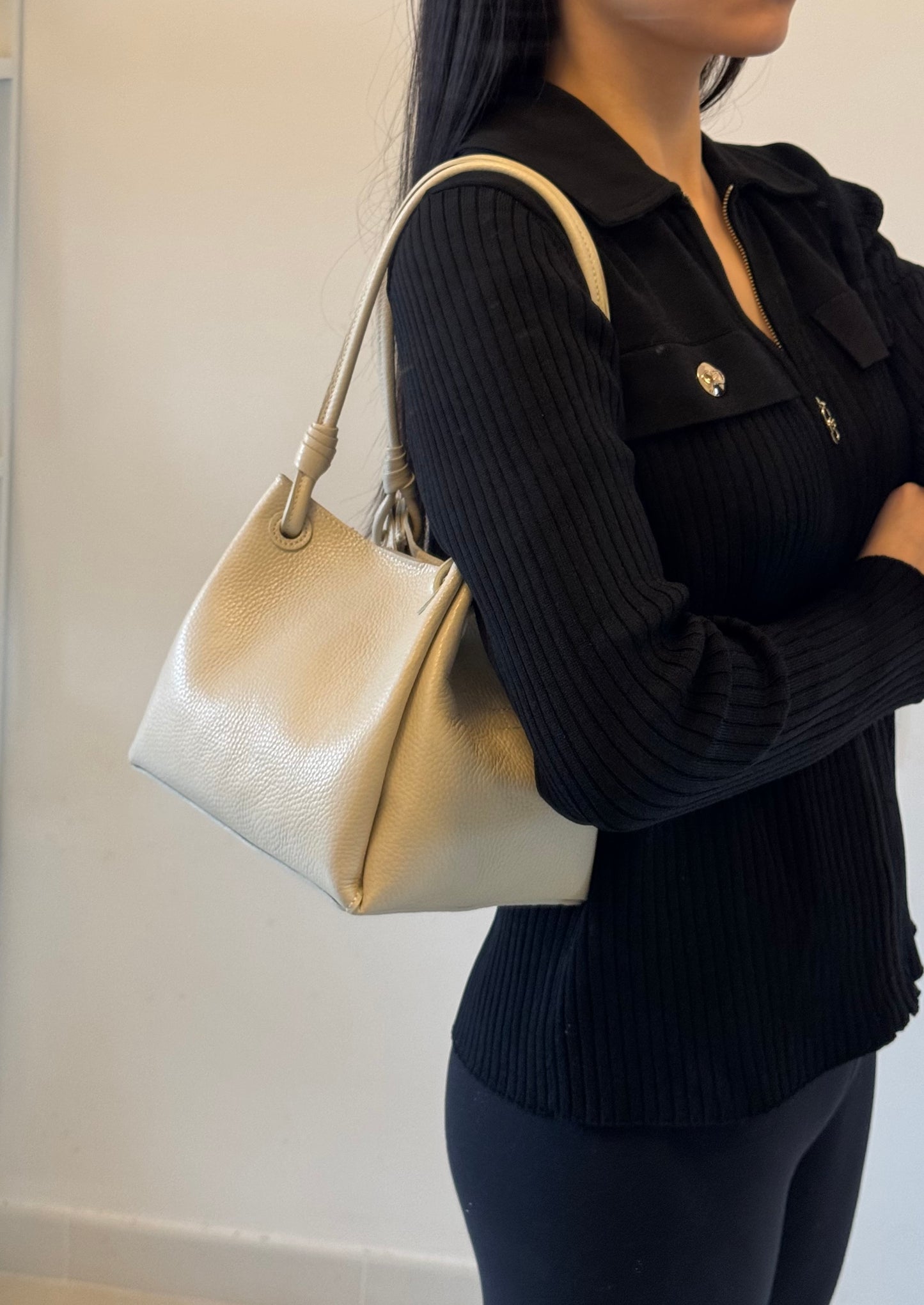 Borsa a spalla Cube - con tracolla lunga e pochette