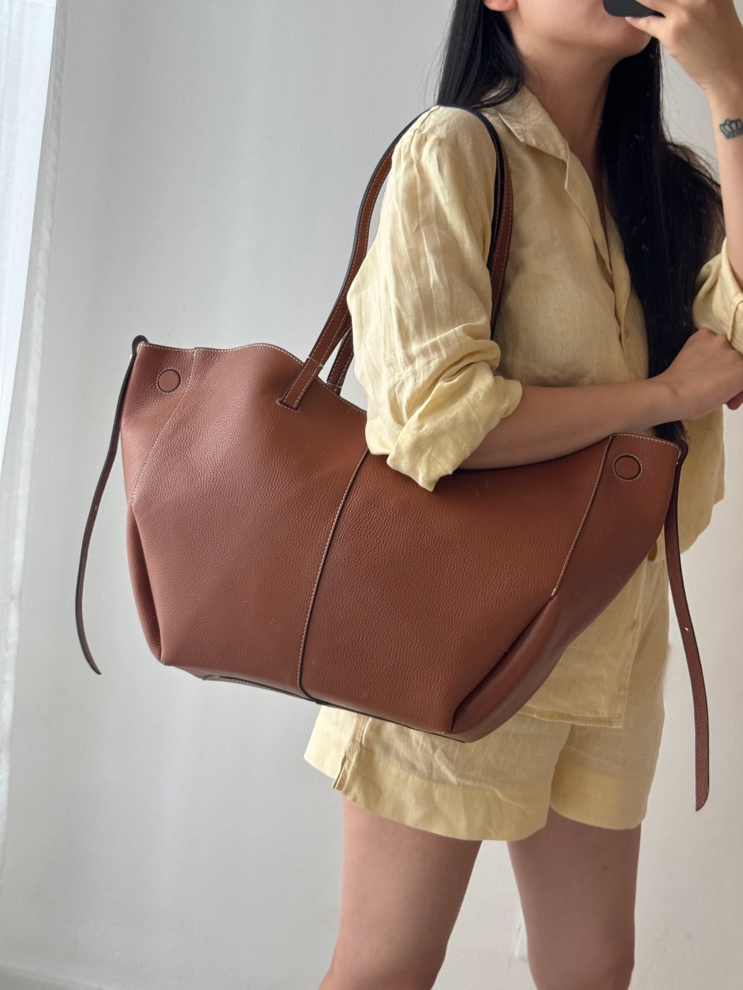 Borsa a spalla Sofia - misura grande, con pochette