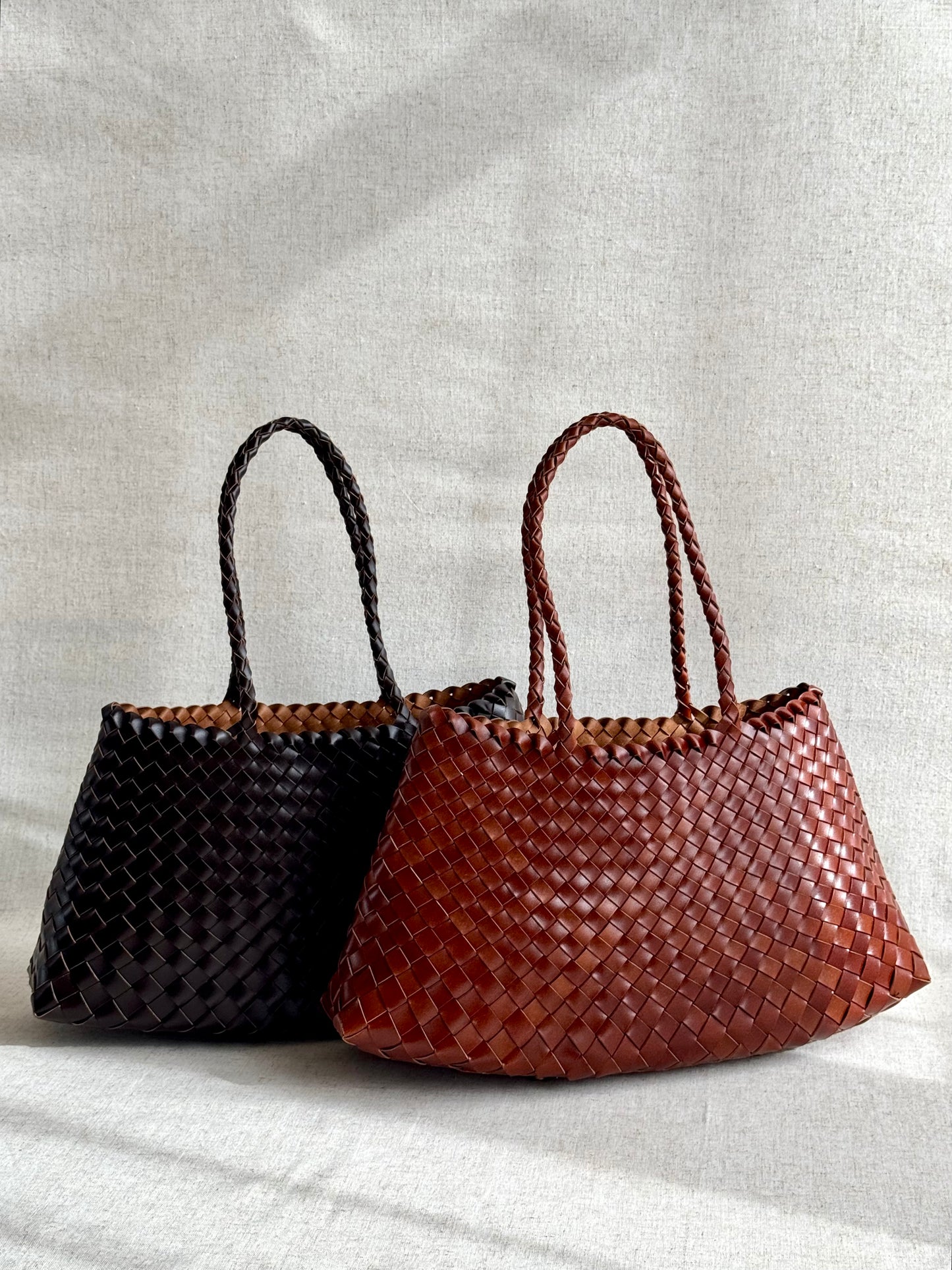 Maxi borsa a spalla Cassandra - vera pelle tamponato