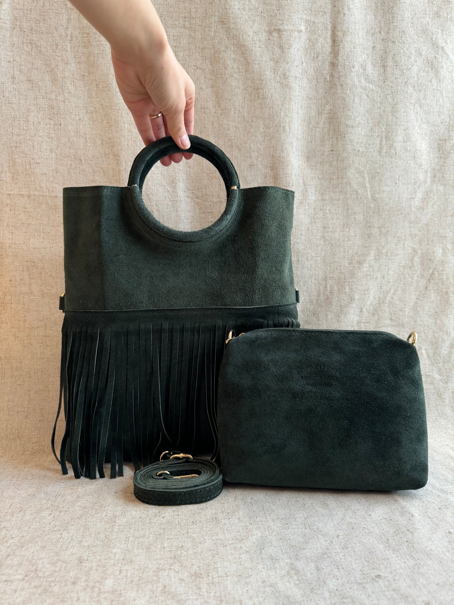 Borsa a mano Lea - con tracolla lunga