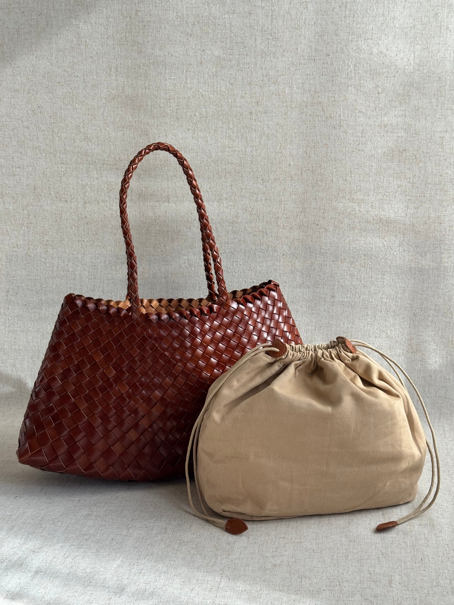 Maxi borsa a spalla Cassandra - vera pelle tamponato