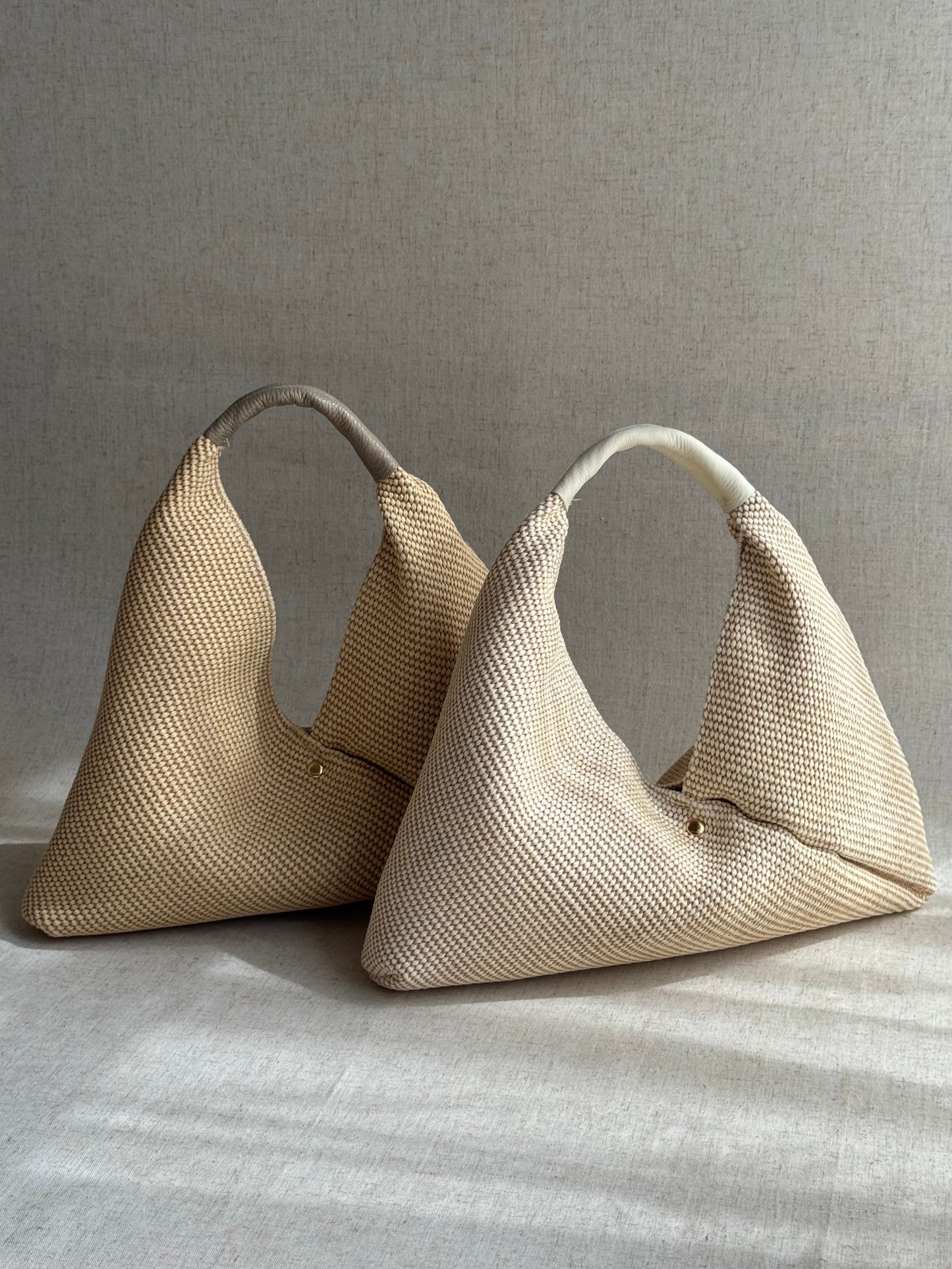 Borsa a spalla Melissa - rafia, misura piccola