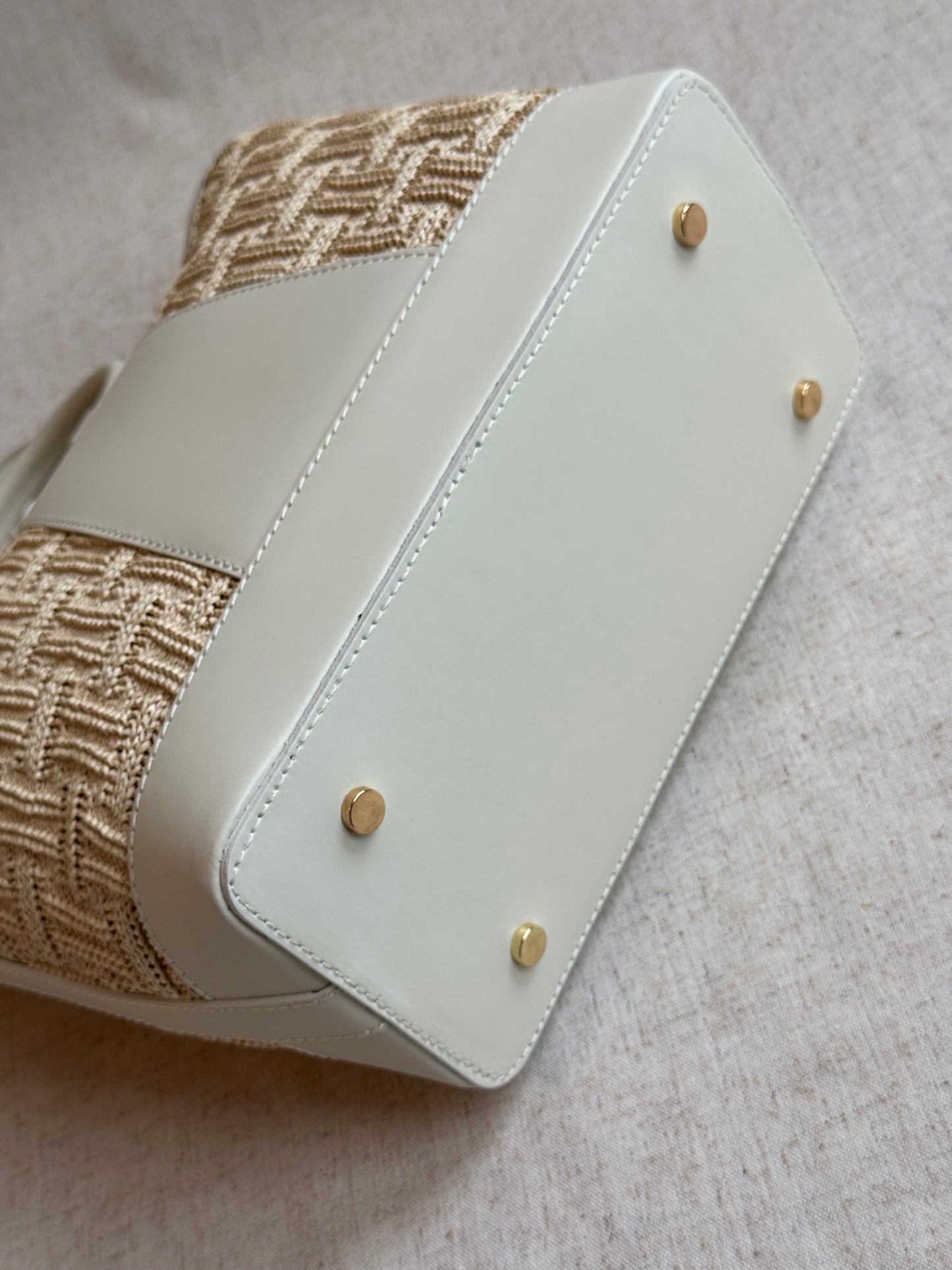 Borsa Atena - rafia, con tracolla lunga