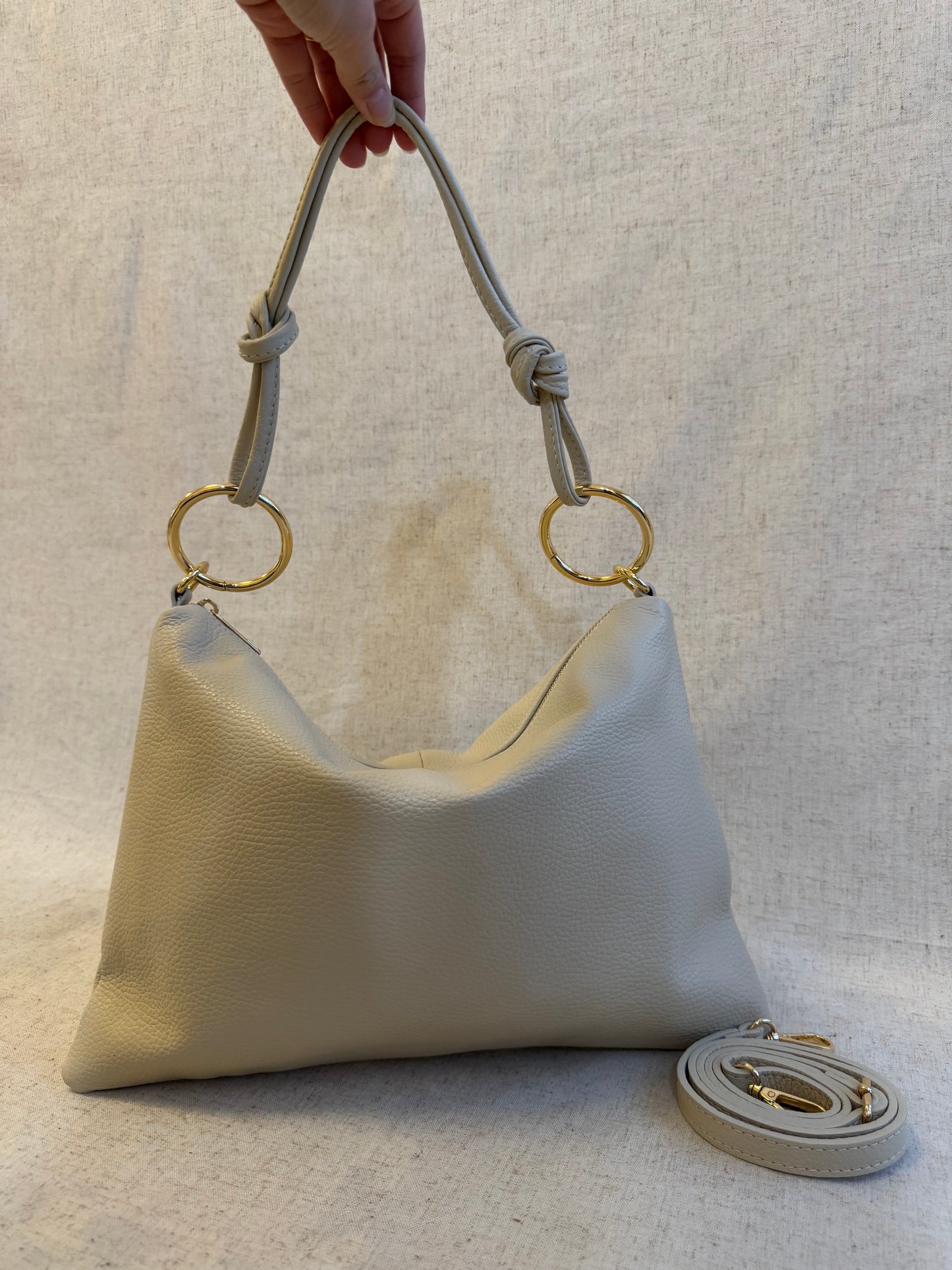 Borsa a spalla Agata - misura grande, con tracolla lunga