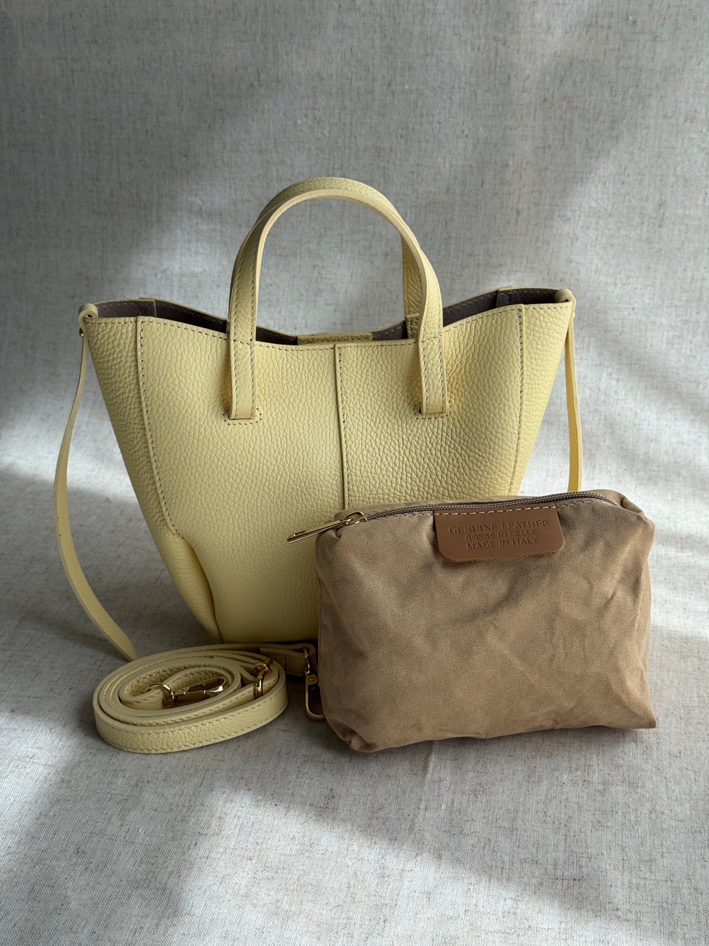 Borsa Sofia - misura nano, con tracolla lunga e pochette