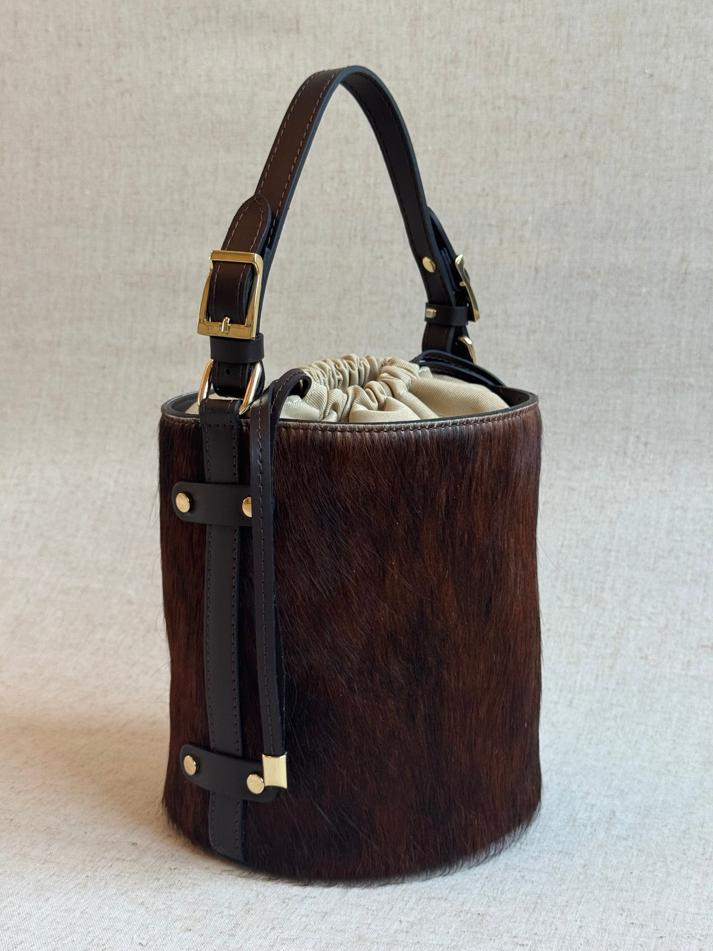 Borsa a spalla Ophelia - cavallino, con tracolla lunga