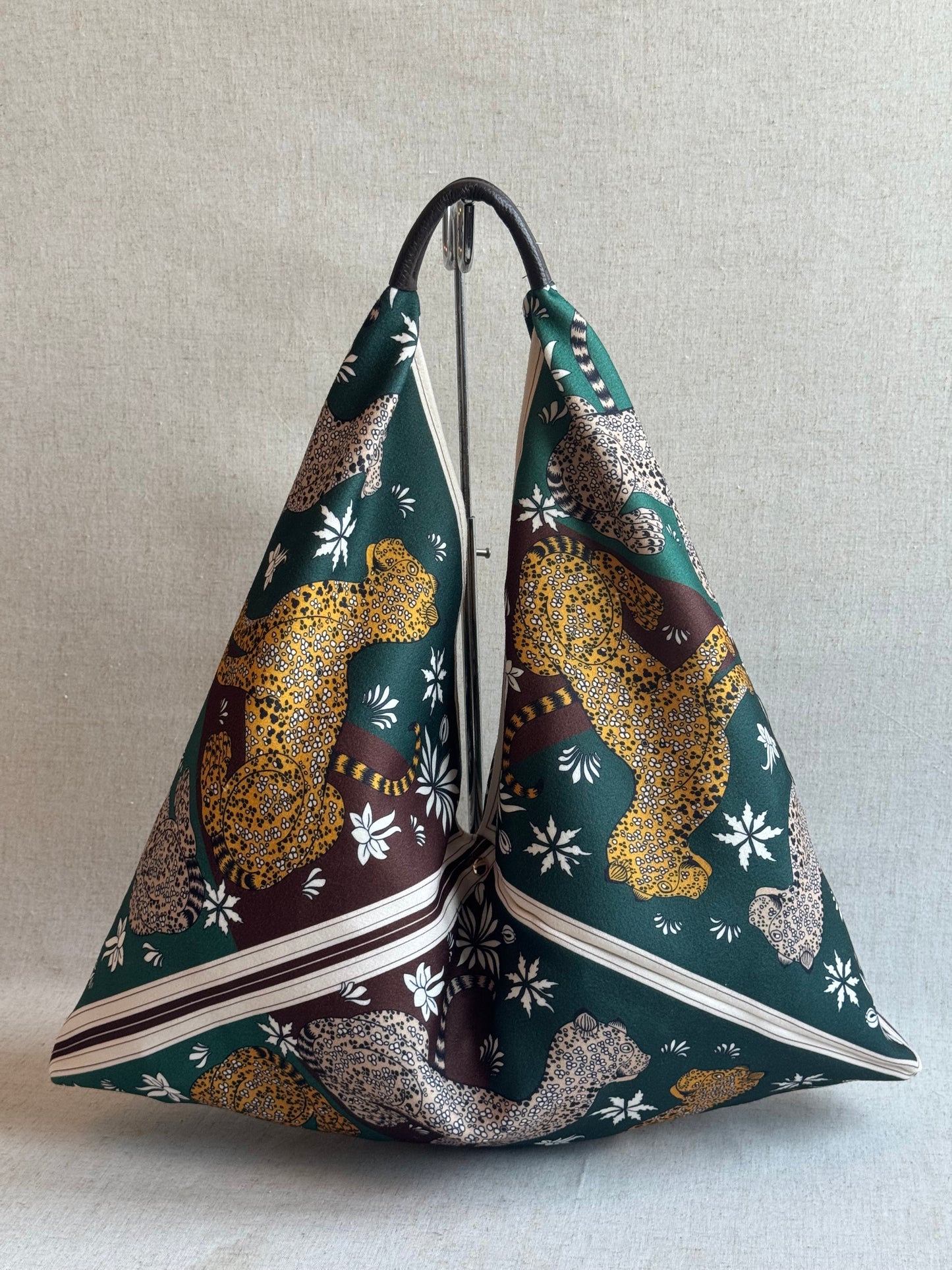 Borsa Melissa - tessuto, stampa leopardi