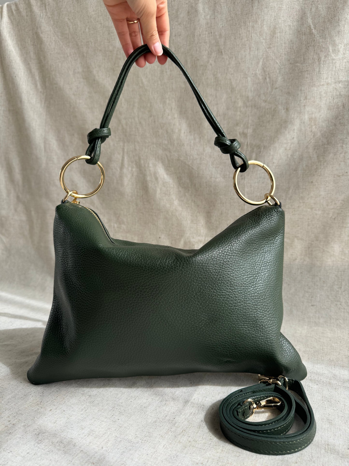 Borsa a spalla Agata - misura grande, con tracolla lunga