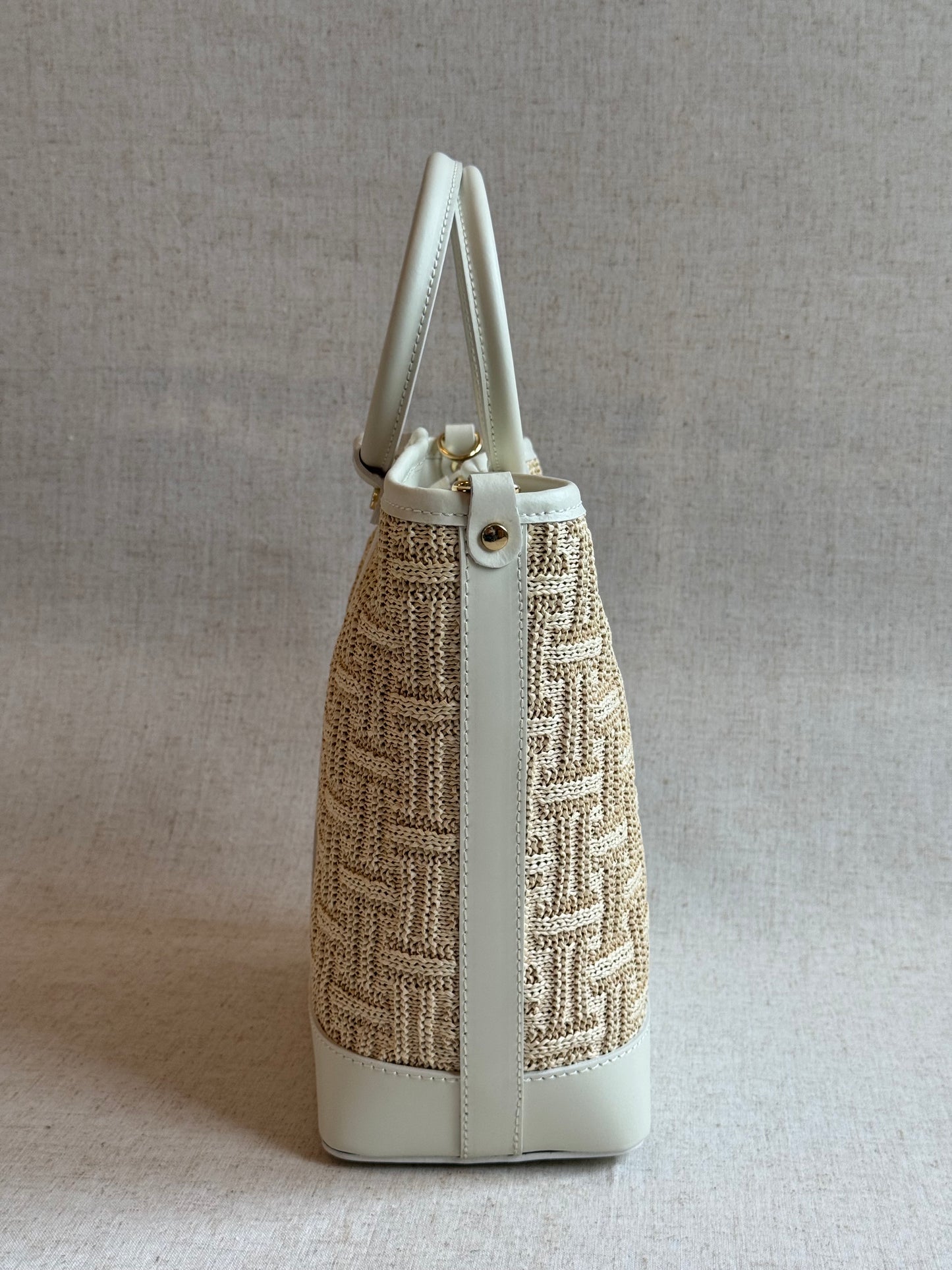 Borsa Atena - rafia, con tracolla lunga