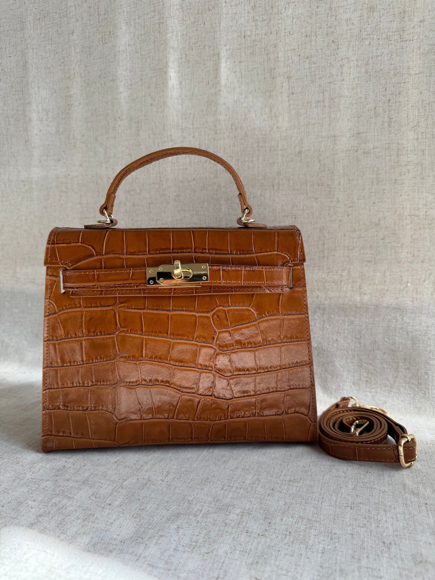 Borsa KELLY - misura grande, con tracolla lunga
