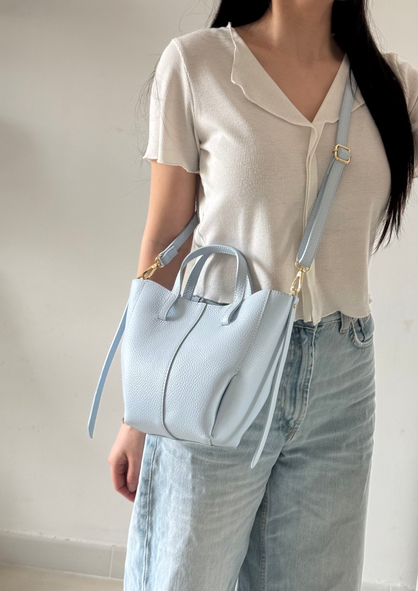 Borsa Sofia - misura nano, con tracolla lunga e pochette